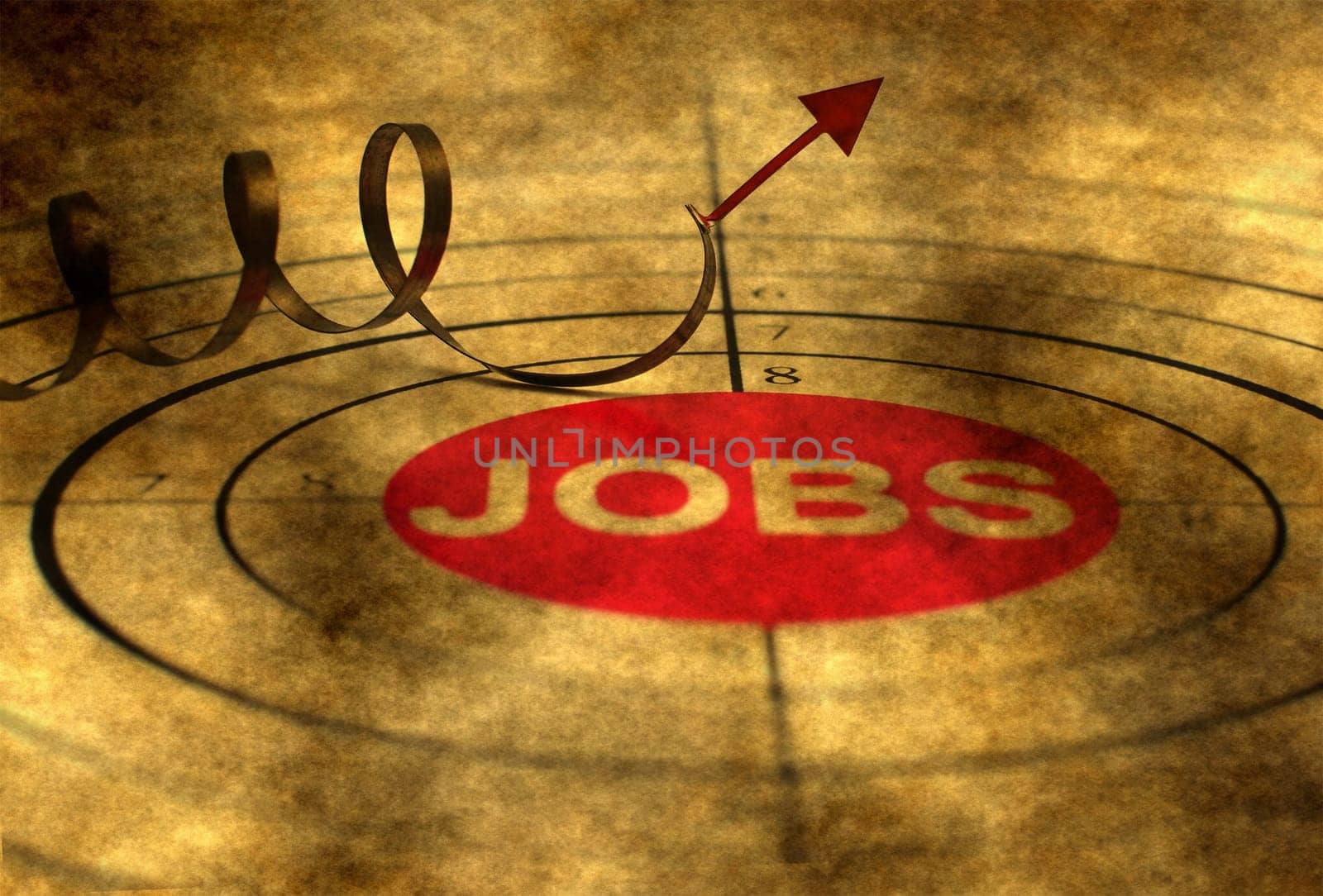 Jobs target grunge concept