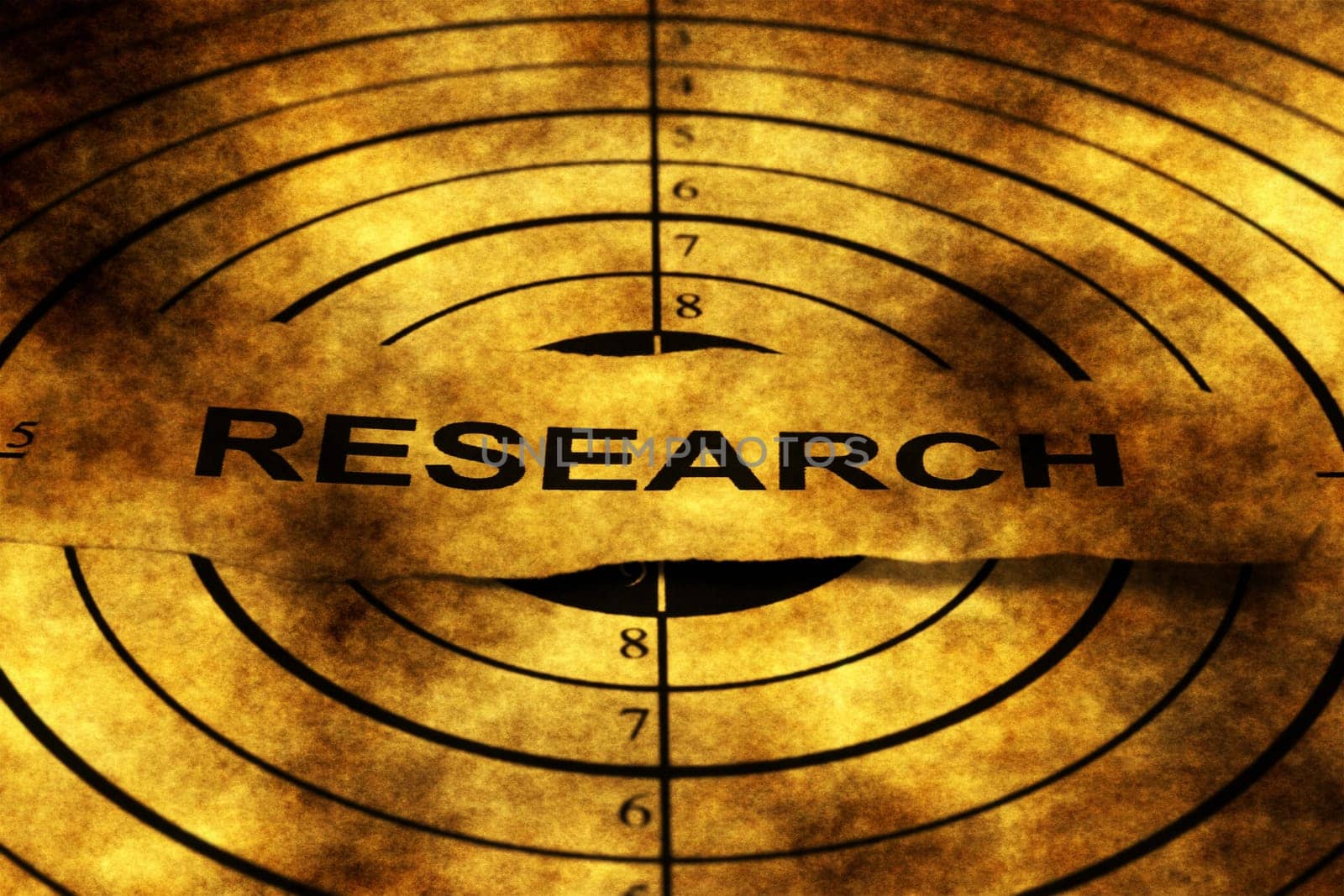 Research target grunge concept