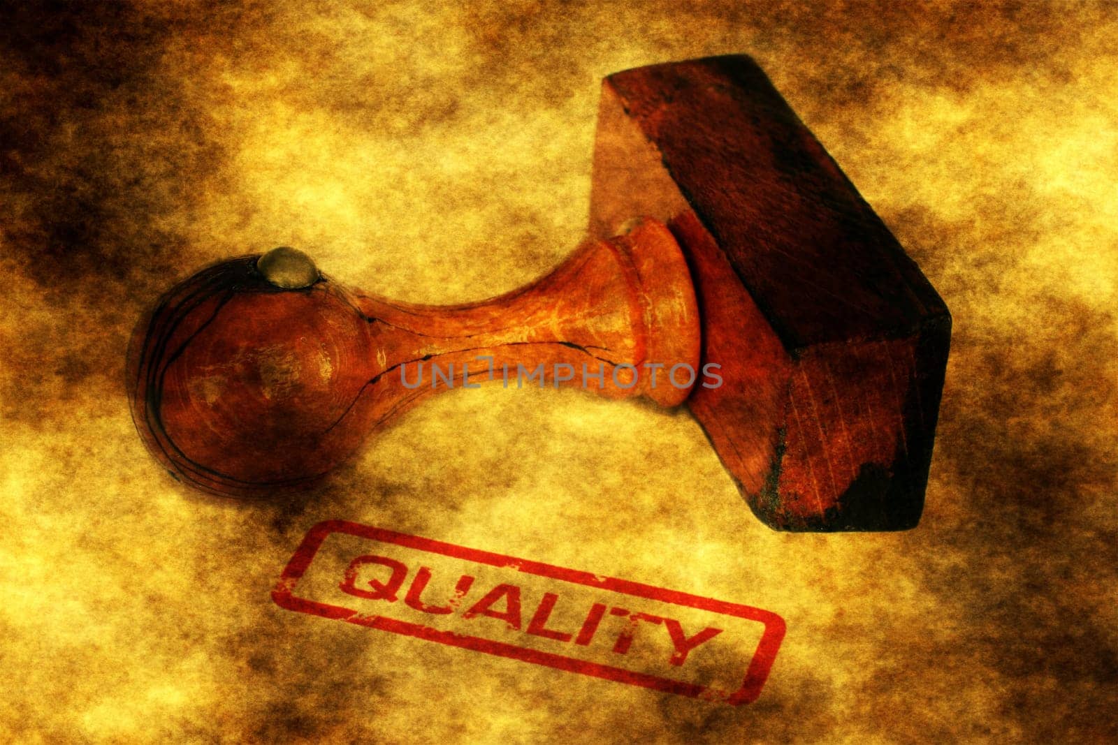 Stamp quality grunge concept