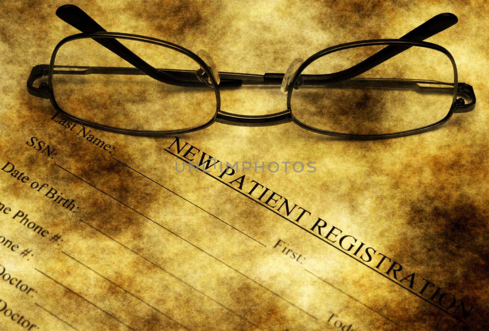 Patient information grunge application