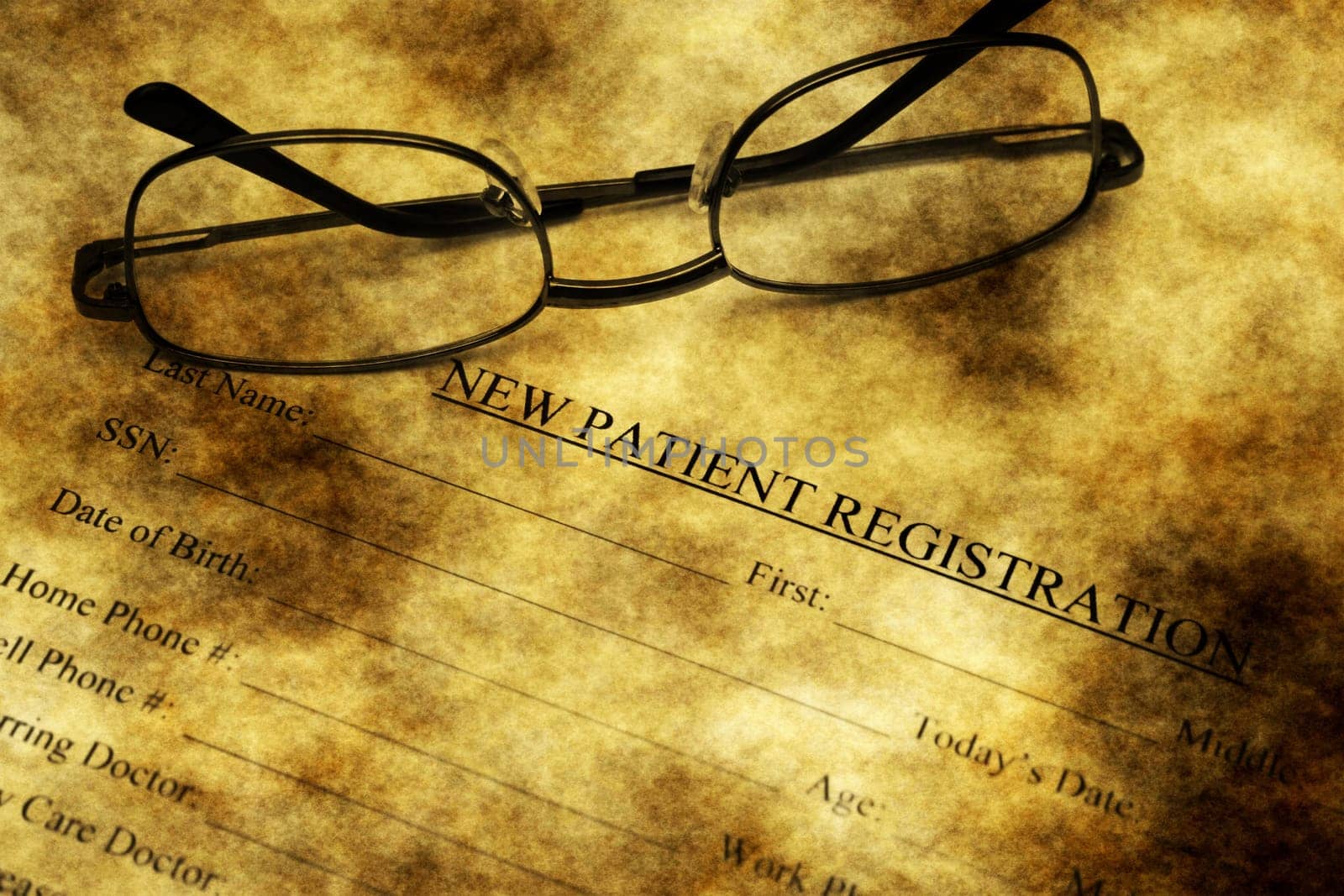 Patient information grunge application