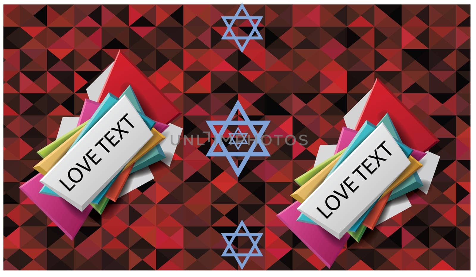 a love text notes on a abstract background for a girl