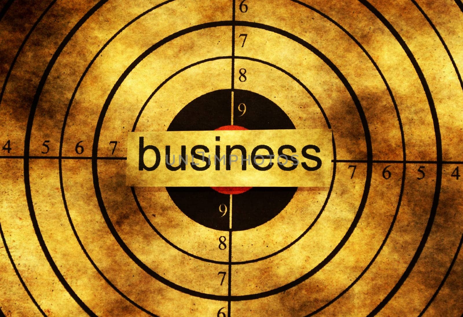 Business grunge target