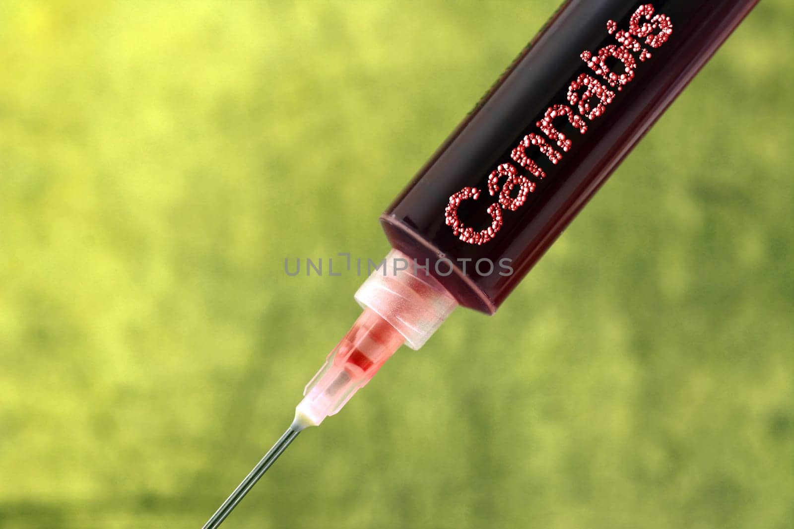 Cannabis addiction concept