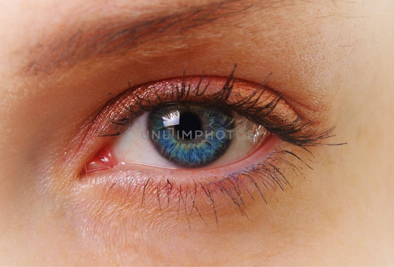 female eye closeup