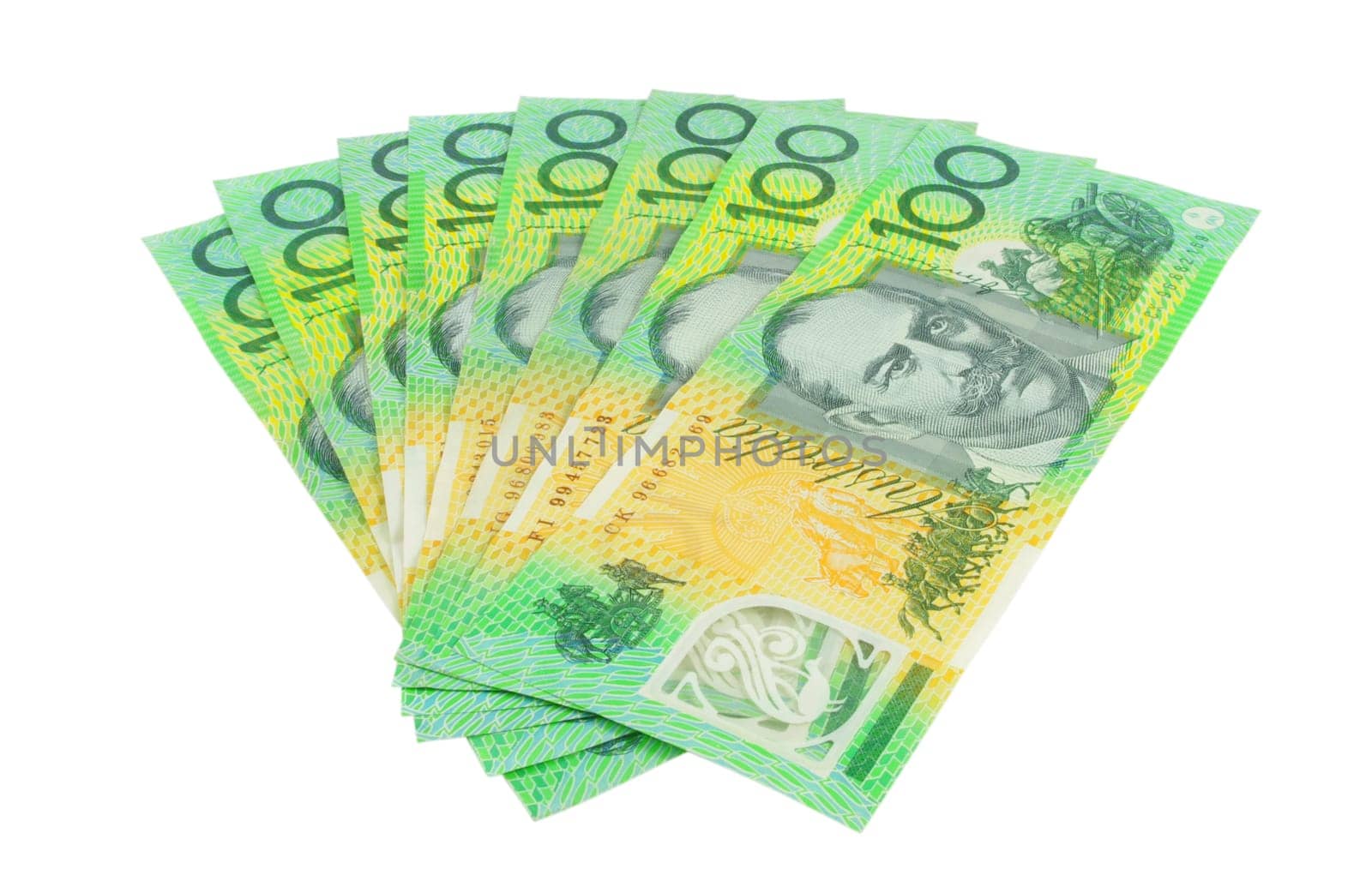 australian hundred dollars notes on white surface