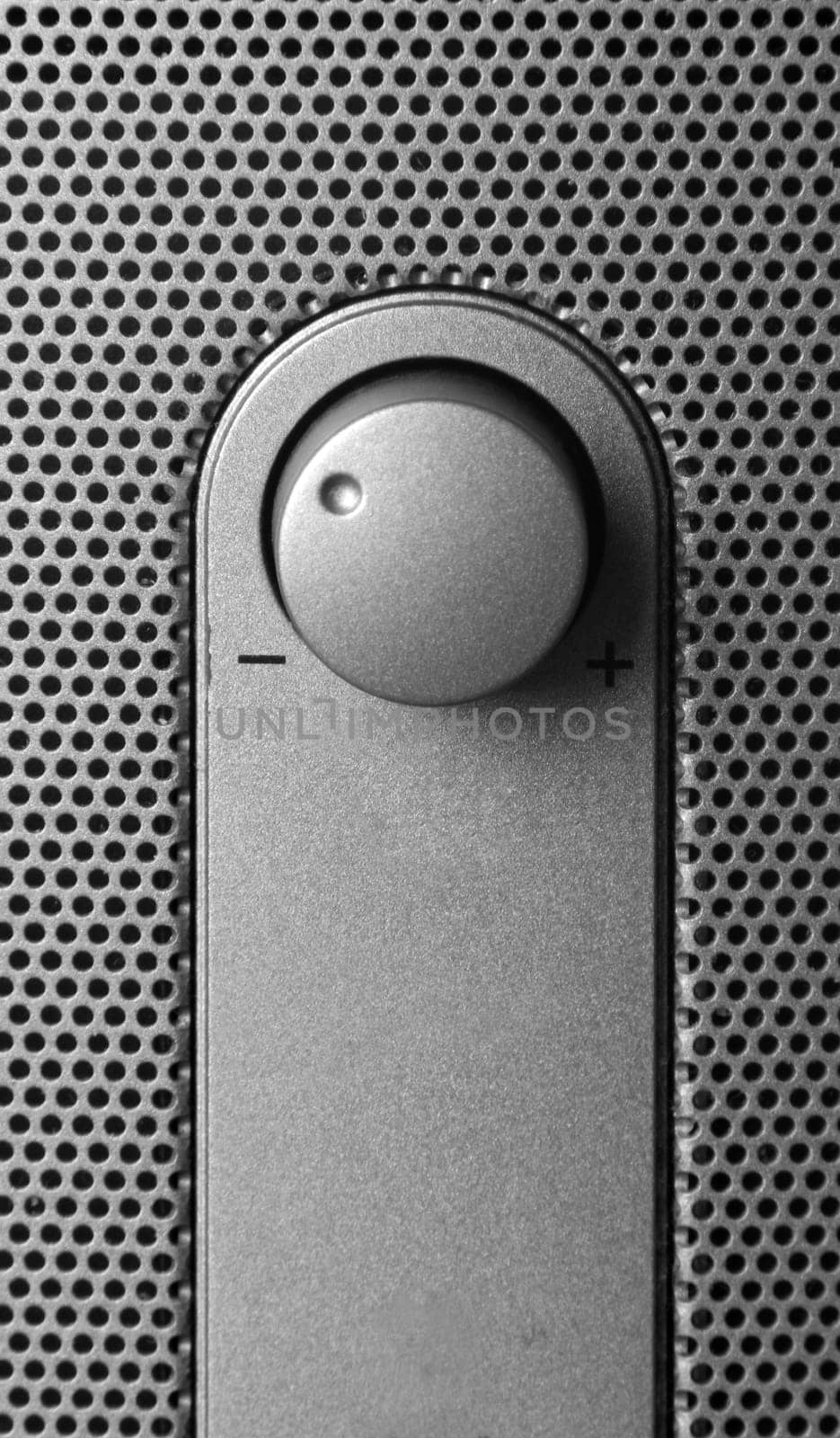 volume switch on metal texture