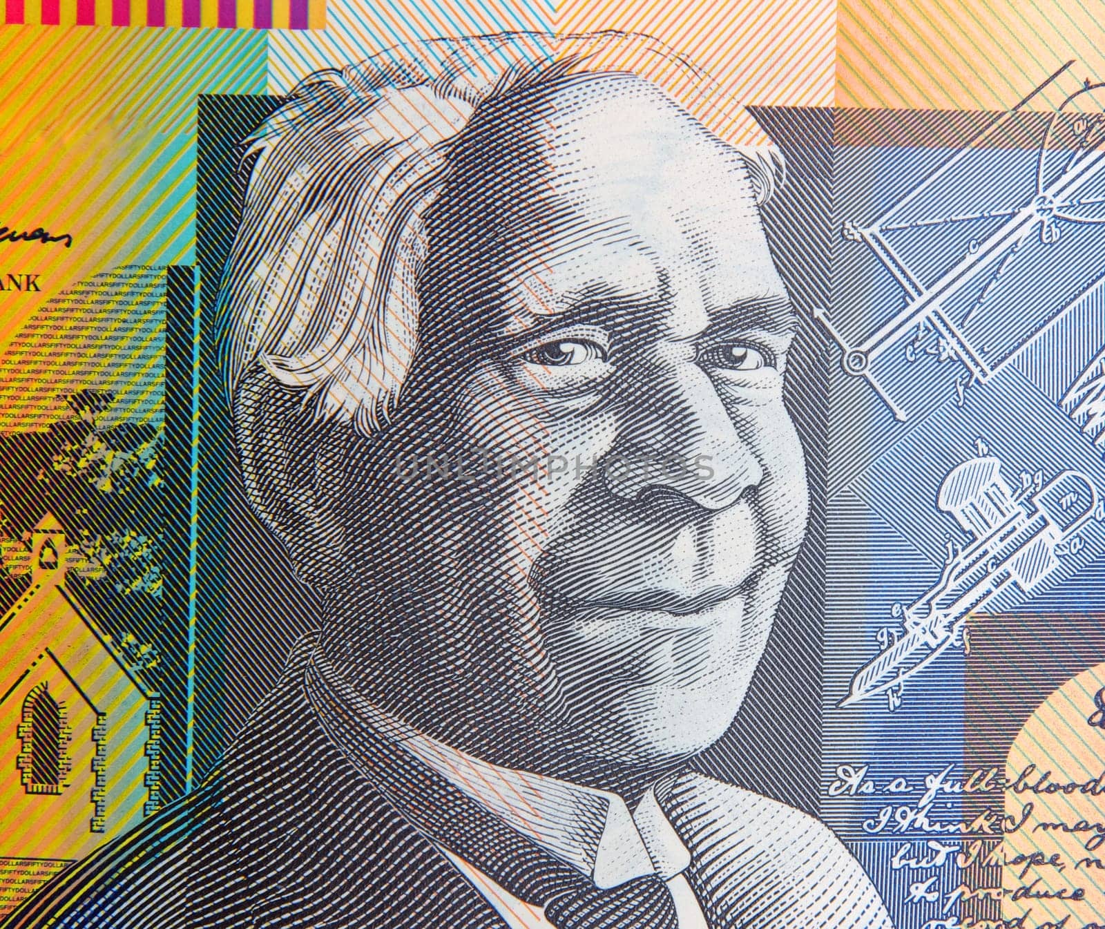 australian fifty dollars note portrait