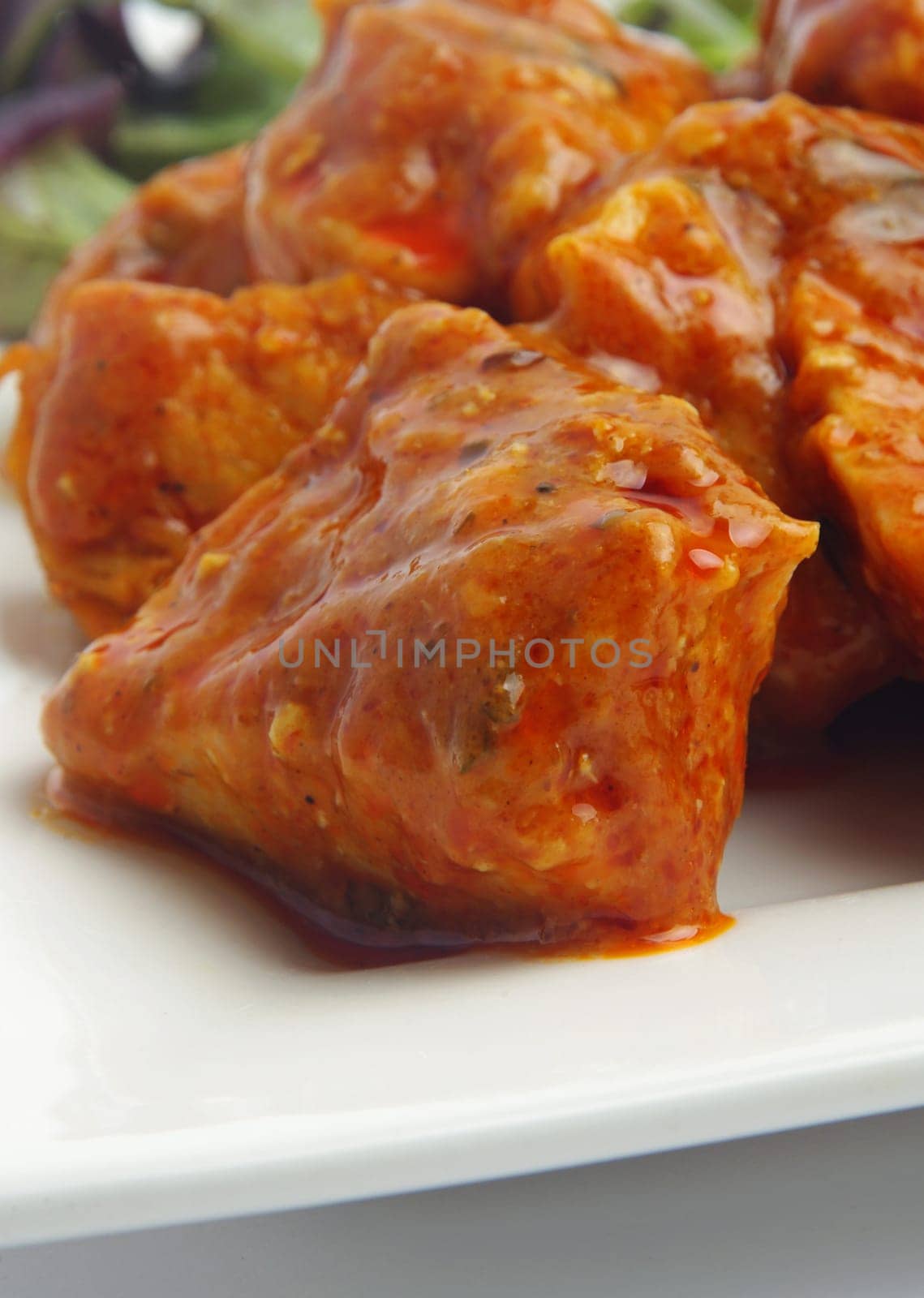 tasty curry meat on plate
