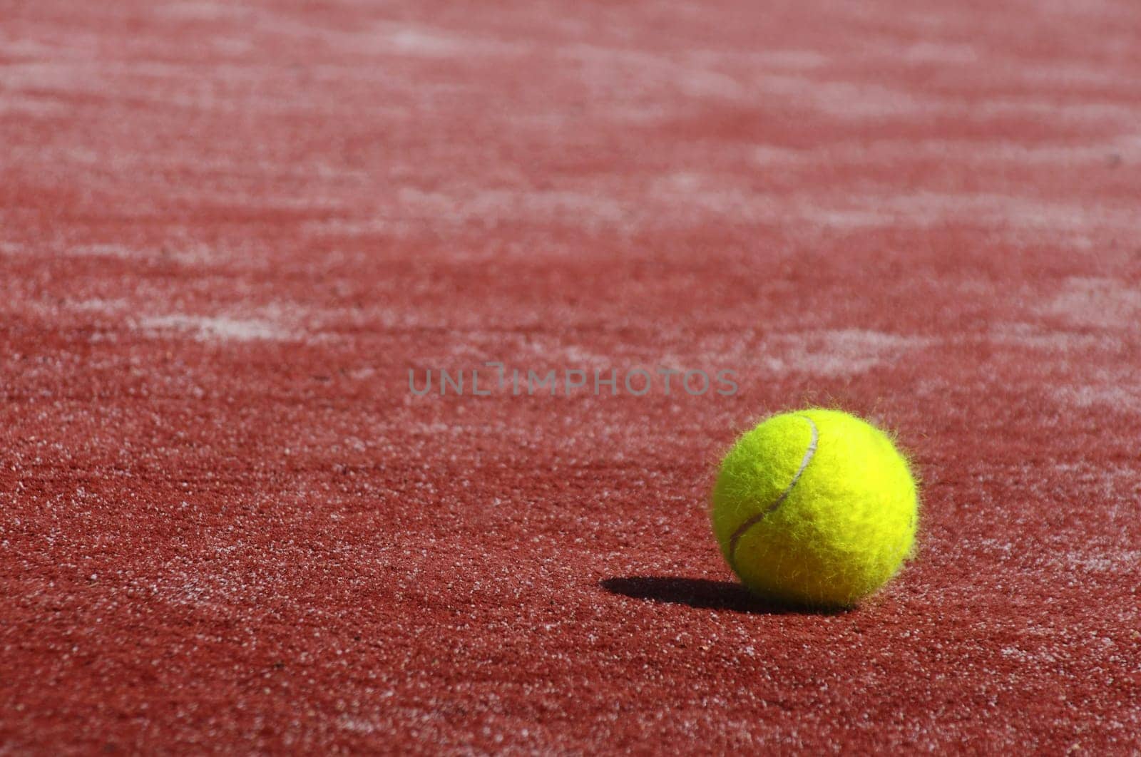 tennis ball on the court
