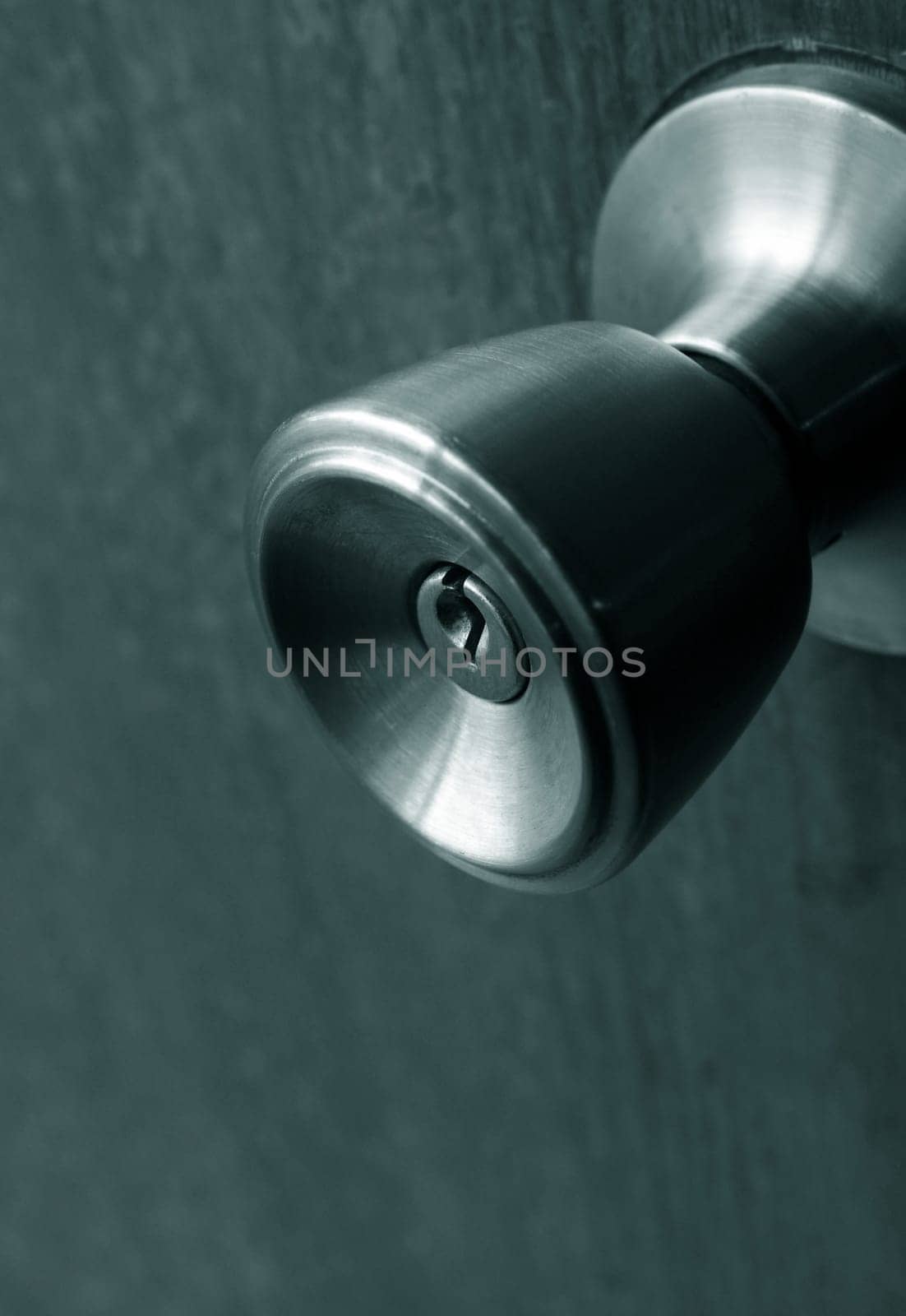 closeup of old rusty door lock.shallow DOF
