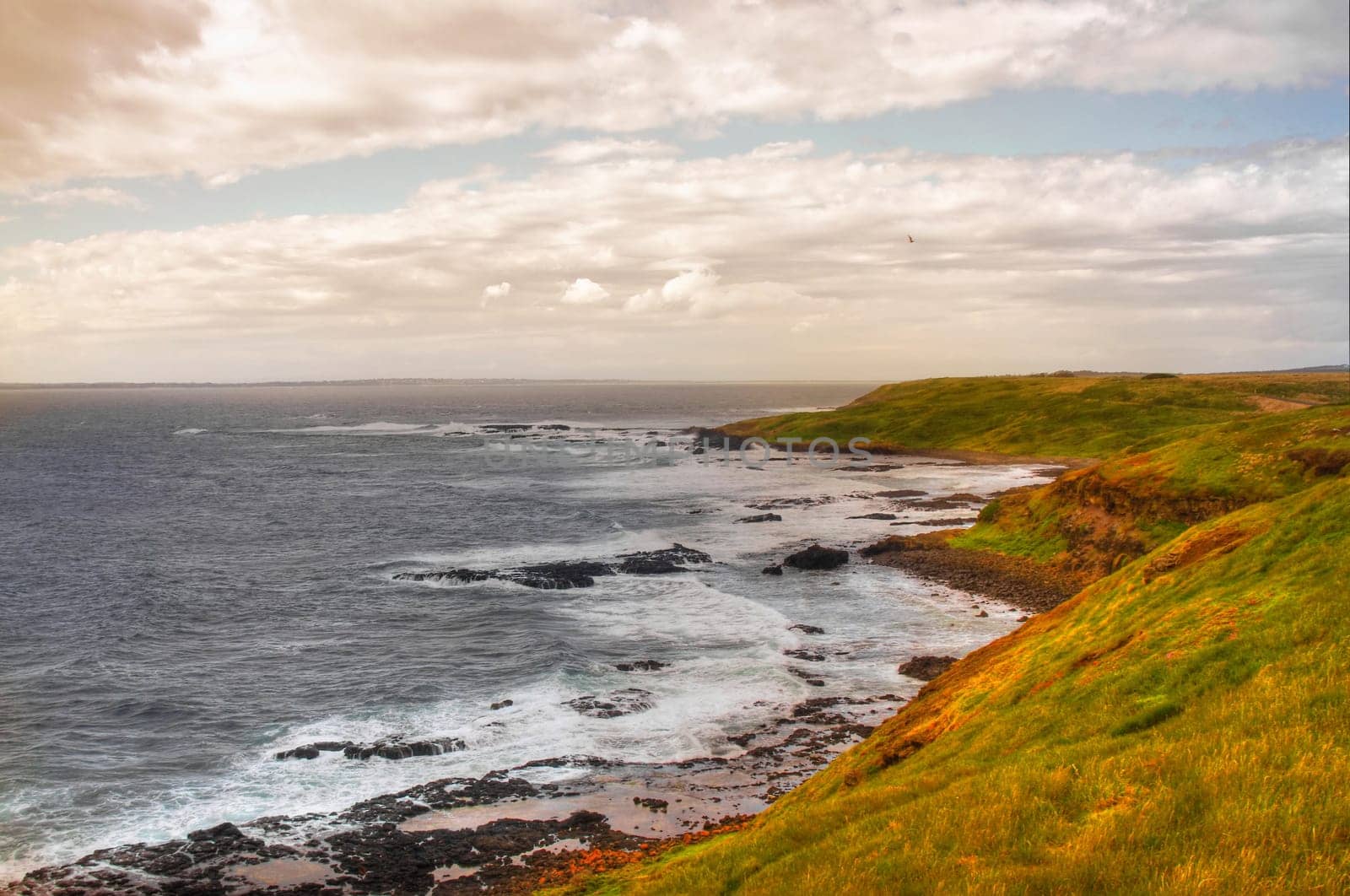 Beautiful australian coastline.Phillip Island in the evening. Hdr Shot
