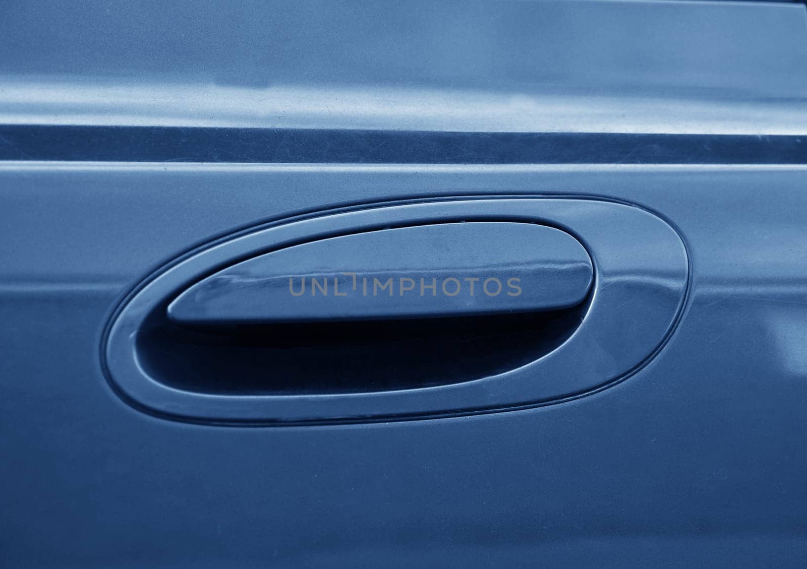 car door handle closeup