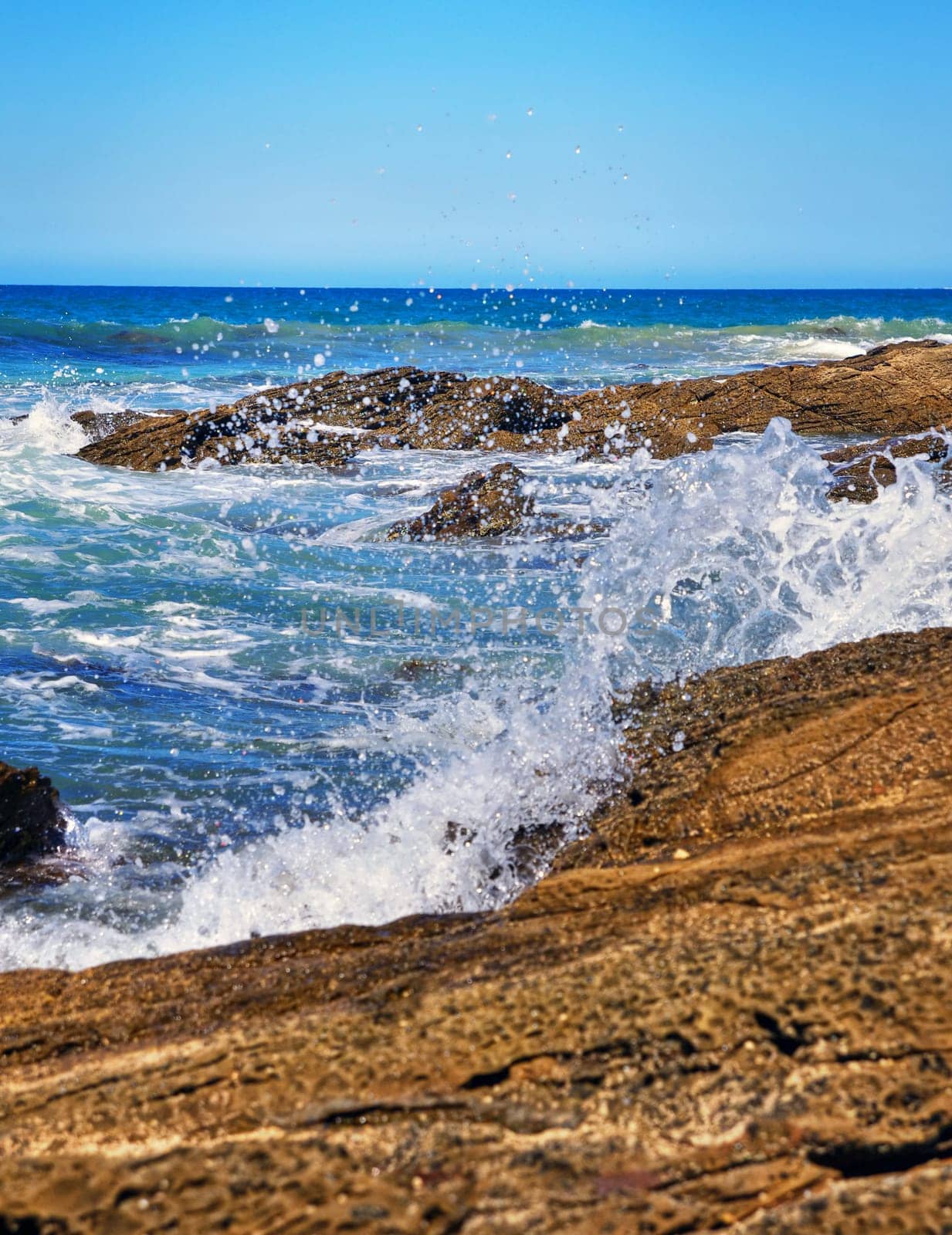 Beautiful Australian coast closeup in summer