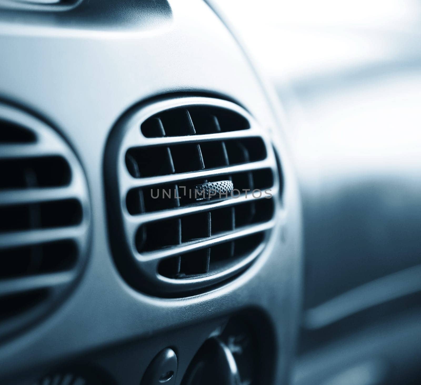 car interior.air conditioner. very shallow DOF