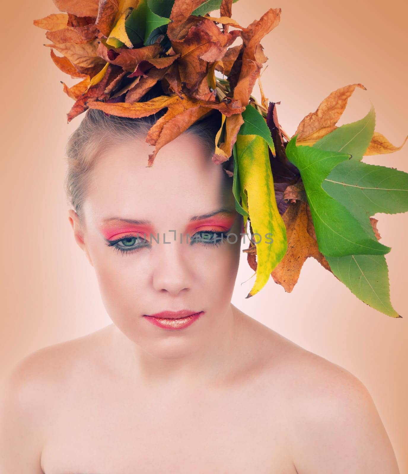 autumn fashion portrait of woman