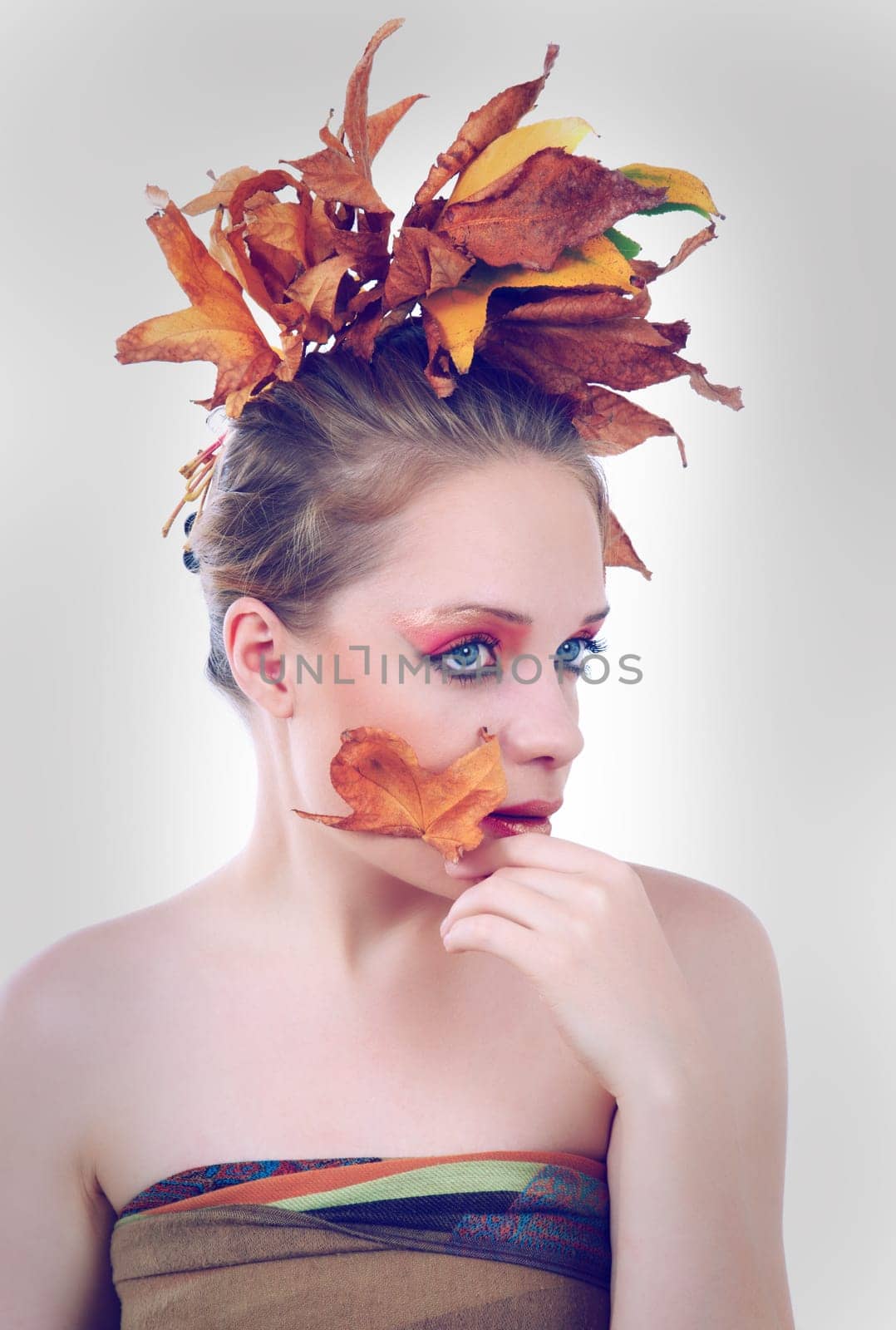 autumn fashion portrait of woman