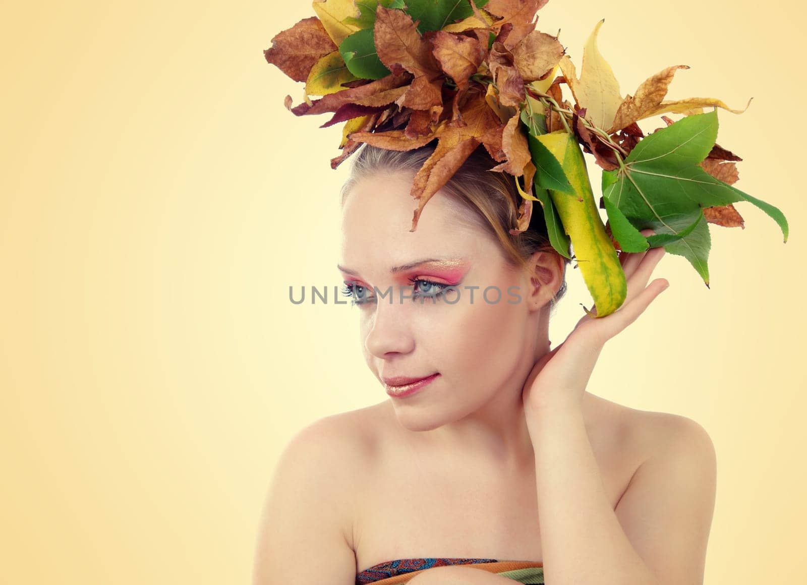 autumn fashion portrait of woman