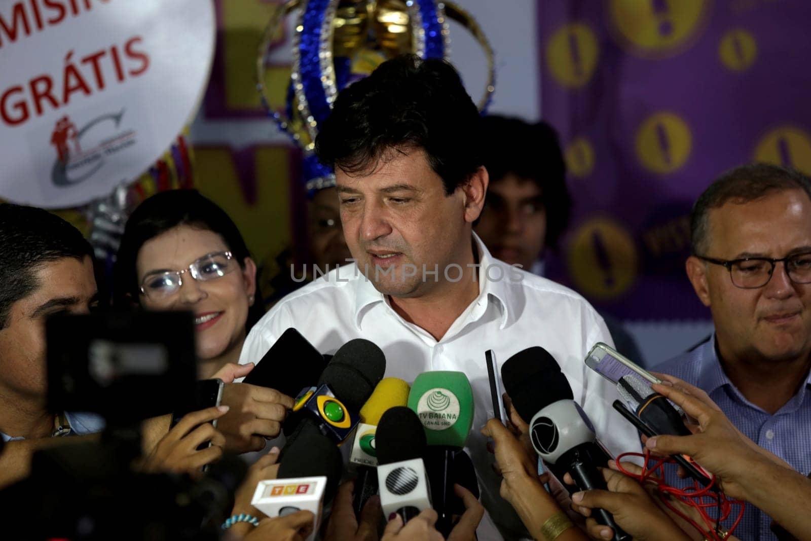 salvador, bahia / brazil - february 22, 2019: Luiz Henrique Mandetta, minister of health seen during an event in the city of Salvador.