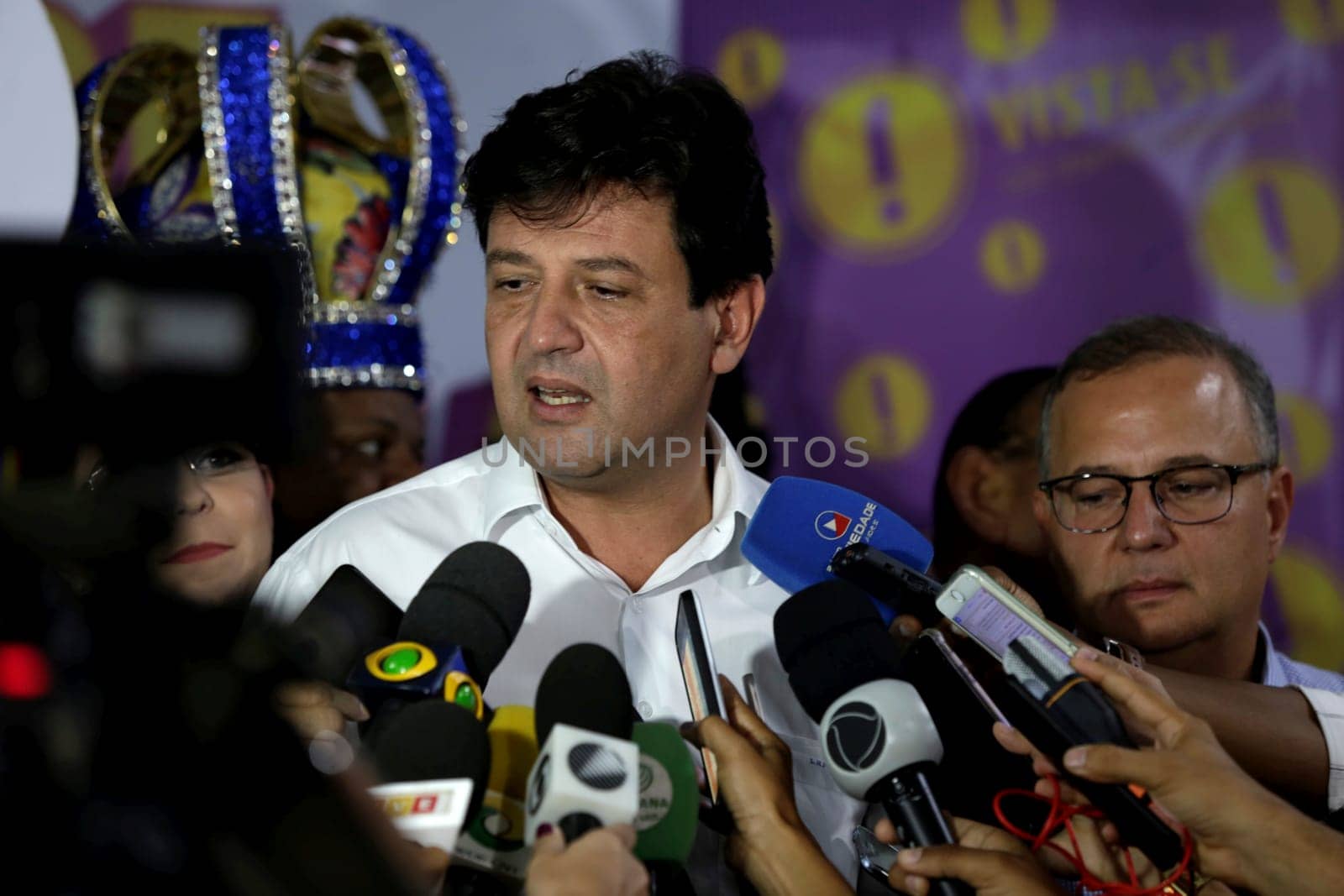 salvador, bahia / brazil - february 22, 2019: Luiz Henrique Mandetta, minister of health seen during an event in the city of Salvador.