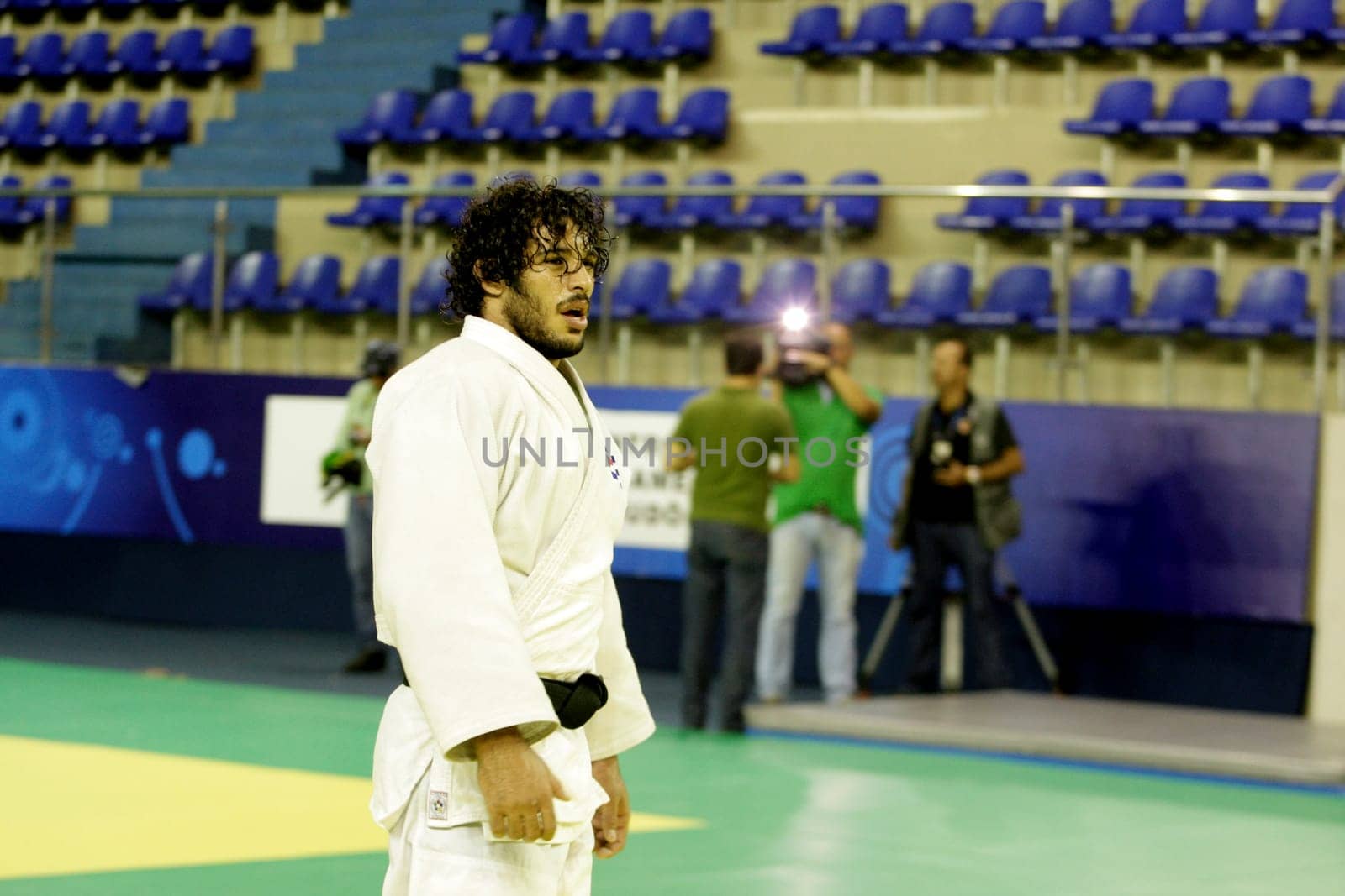 lauro de freitas, bahia / brazil - july 28, 2016: Asley Gonzalez, judo athlete from the olympic selection of Cuba, seen during training at the Pan American Judo Center in the city of Lauro de Freitas.