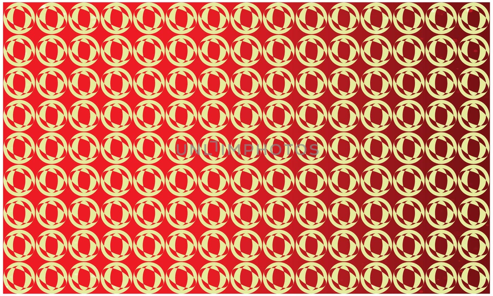 circles and ovals on abstract red background
