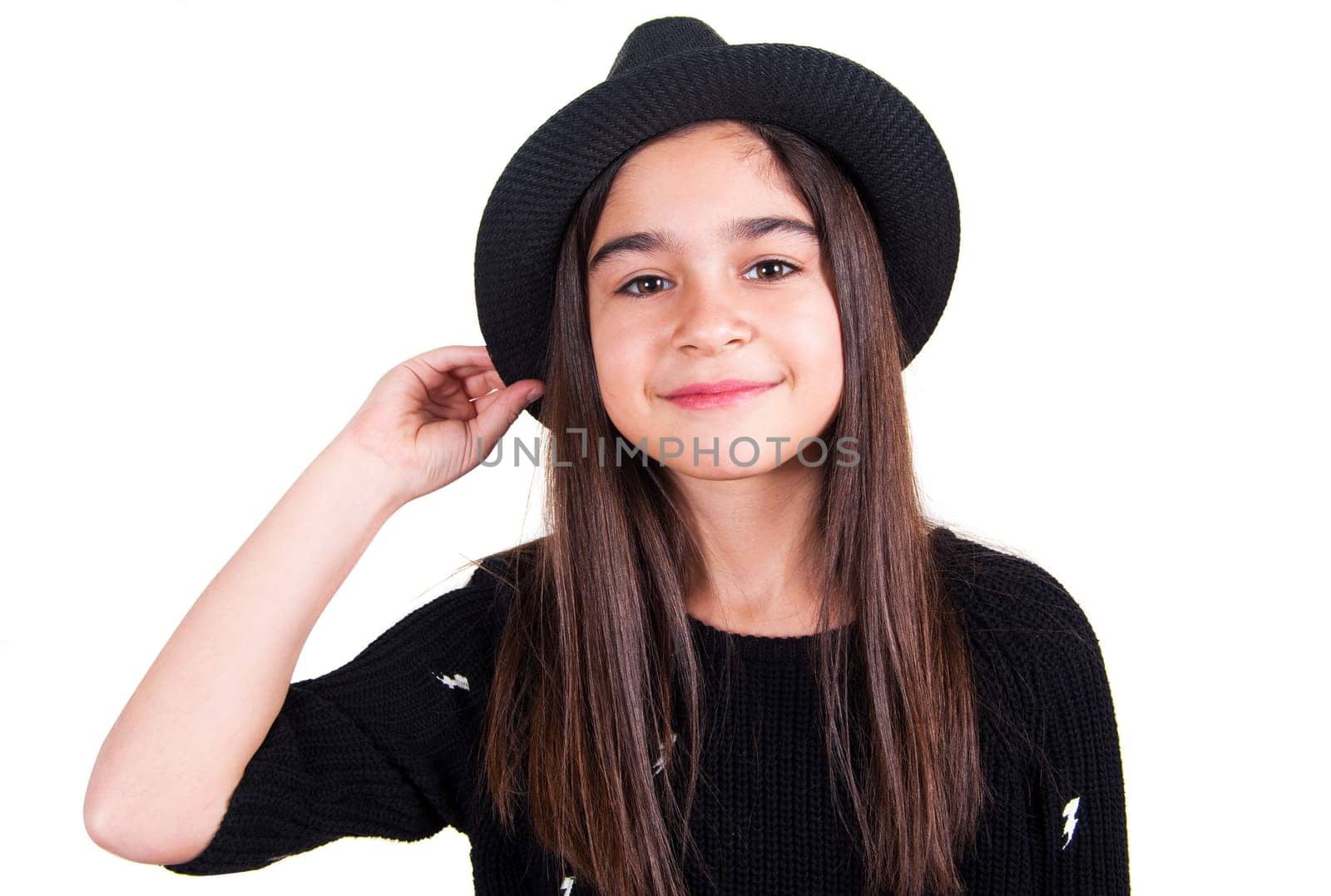 little pretty girl with the hat