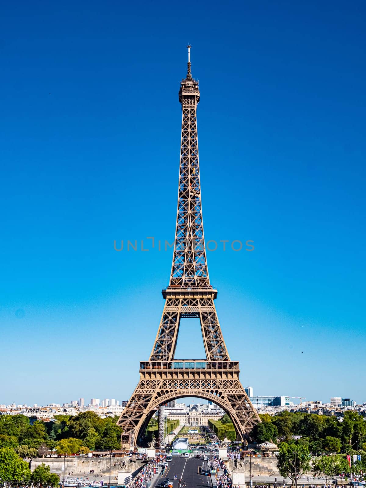 Eiffel Tower in Paris - view from Trocadero - Paris street photography