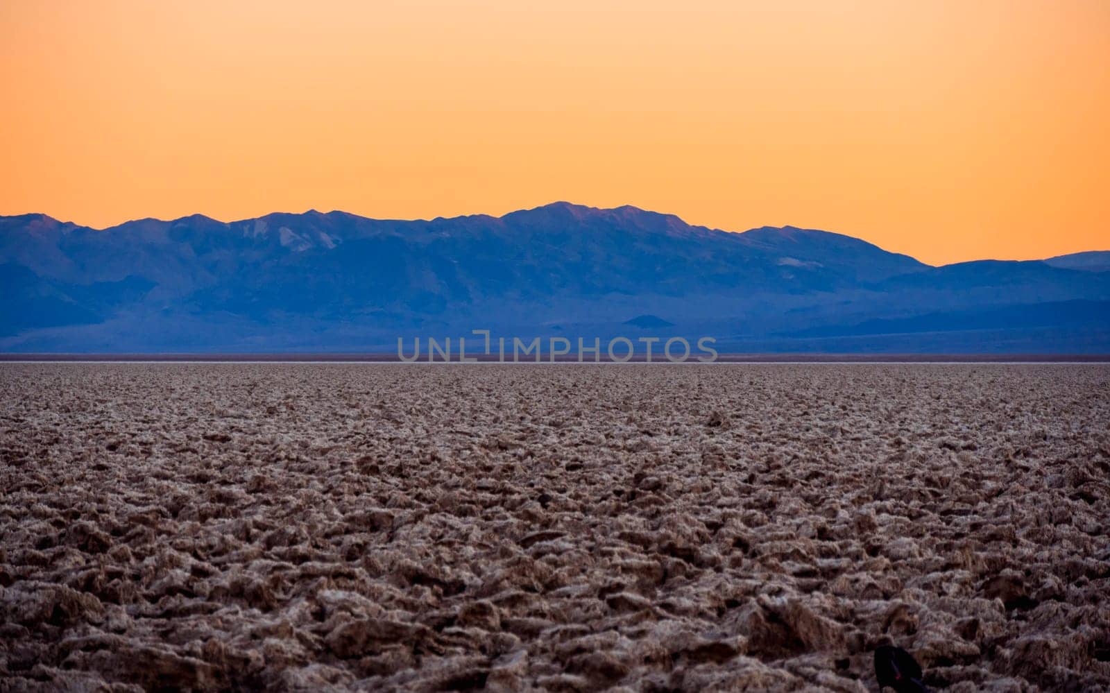 Devils Golf Couse at Death Valley at sunset - USA 2017