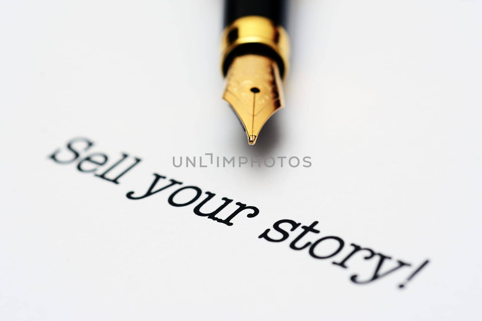 Sell your story concept