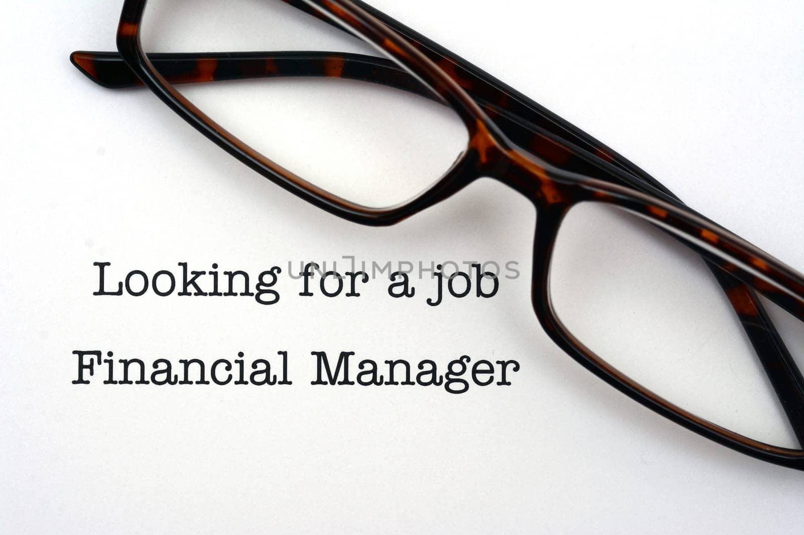 Looking for a job financial manager