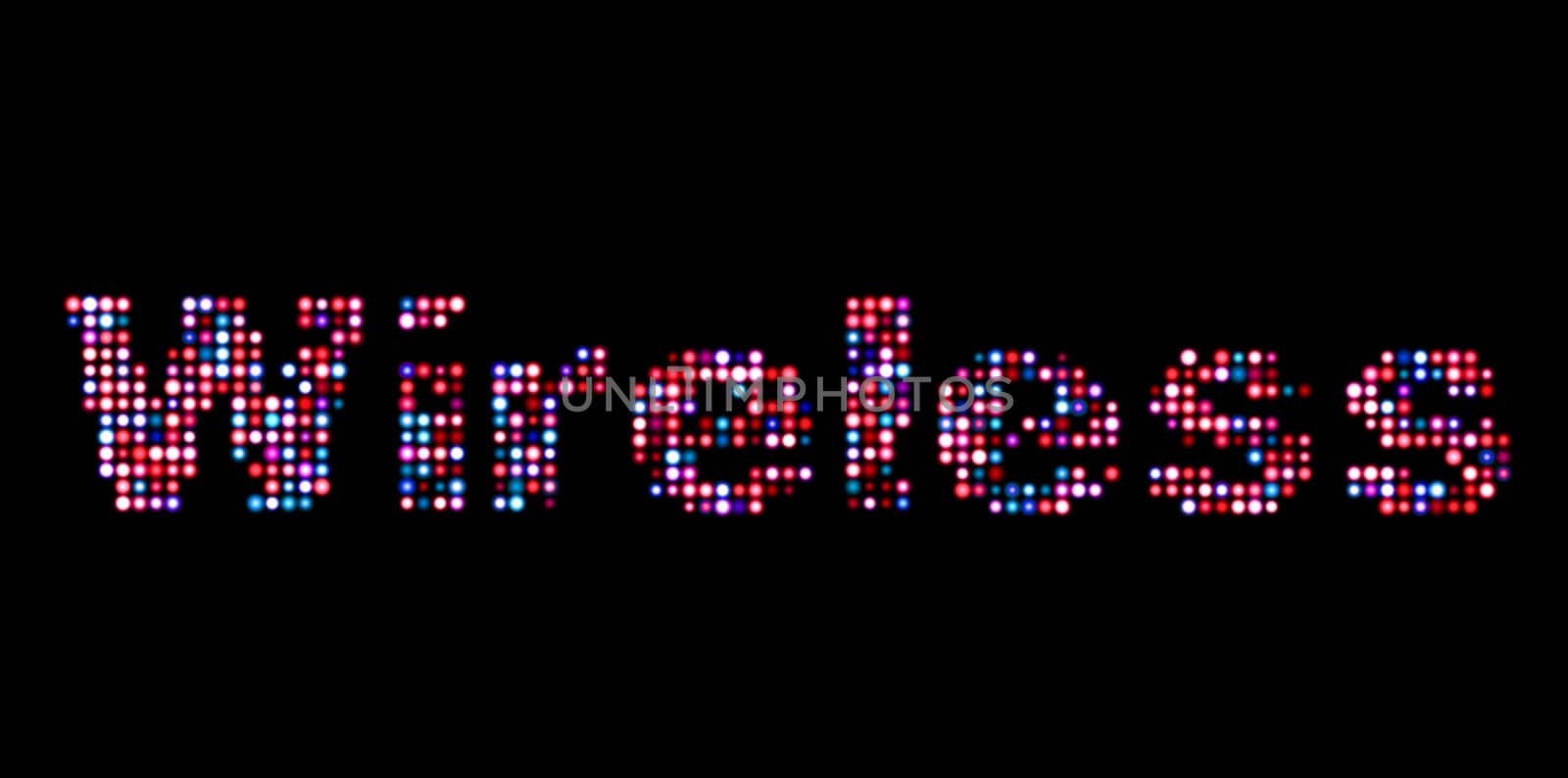 Wireless led text