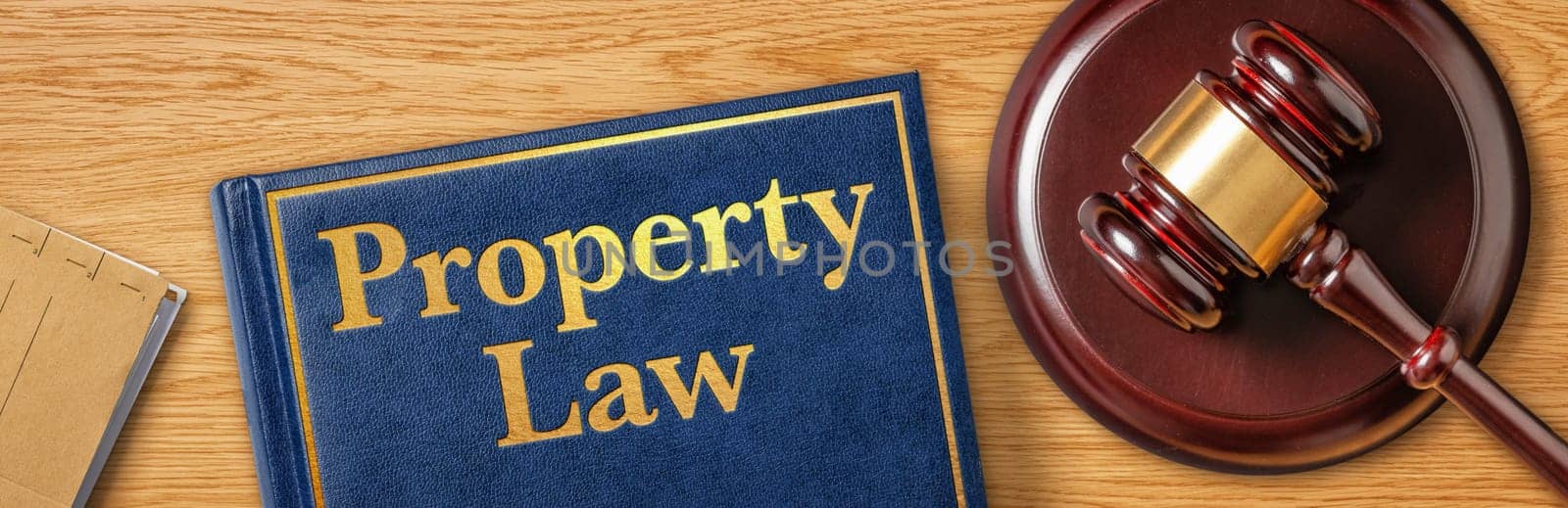 A gavel with a law book - Property Law