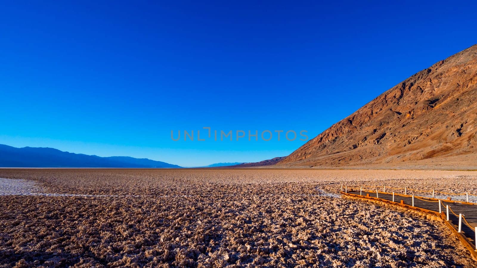 Awesome Badwater salt lake at Death Valley National Park California - USA 2017