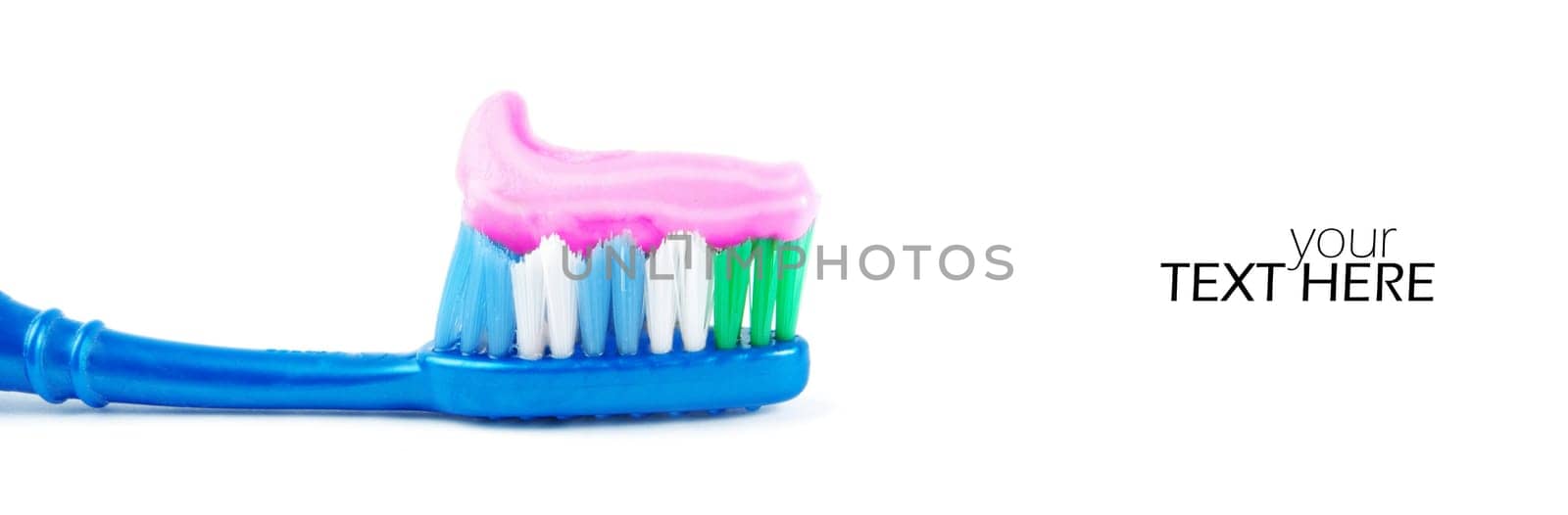 Tooth brush with the copy space
