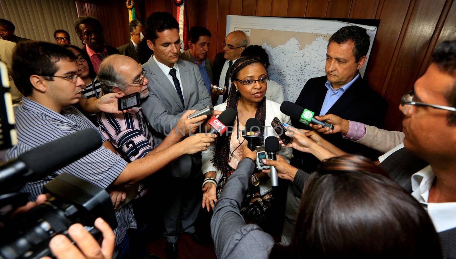 salvador, bahia / brazil - september 21, 2015: Nilma Lino Gomes, minister of women, racial equality, youth and human rights is seen in the city of Salavdor.....