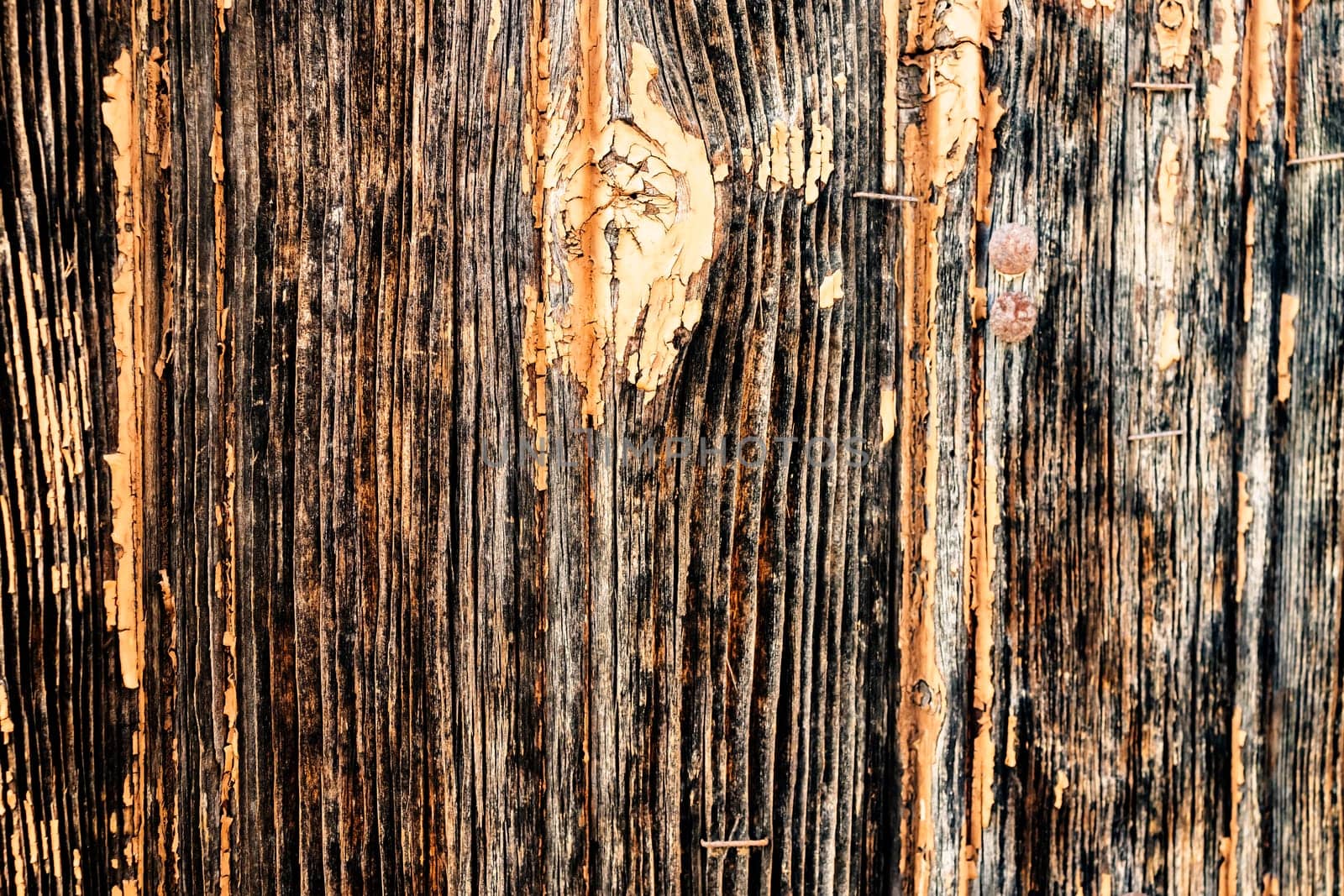 Brown weathered wooden in detail background