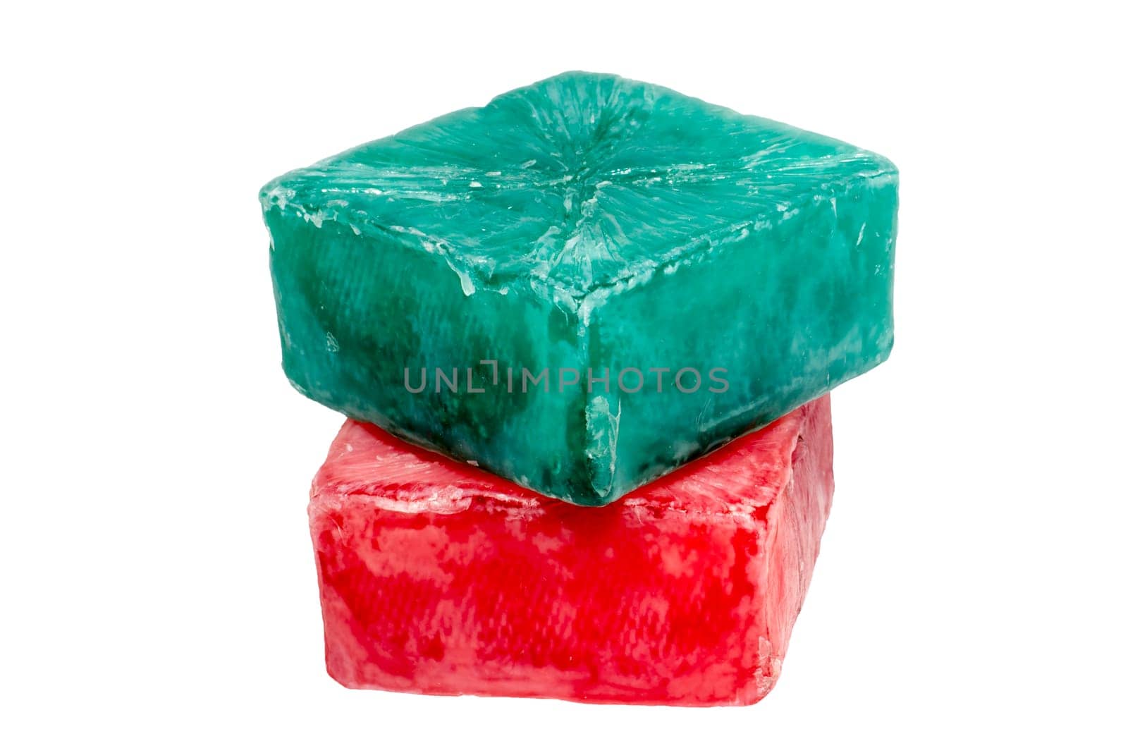 soaps off various shades with a clean white background