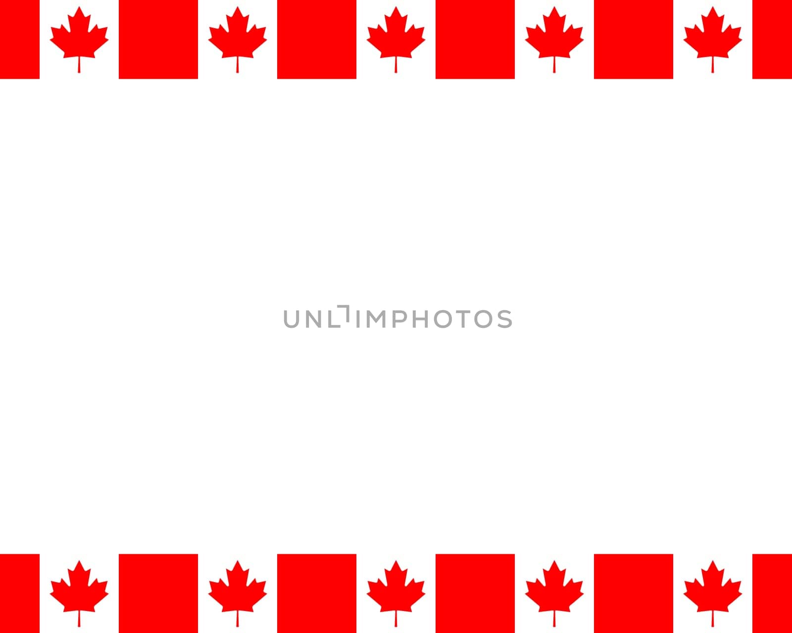 Canadian flag with copy space