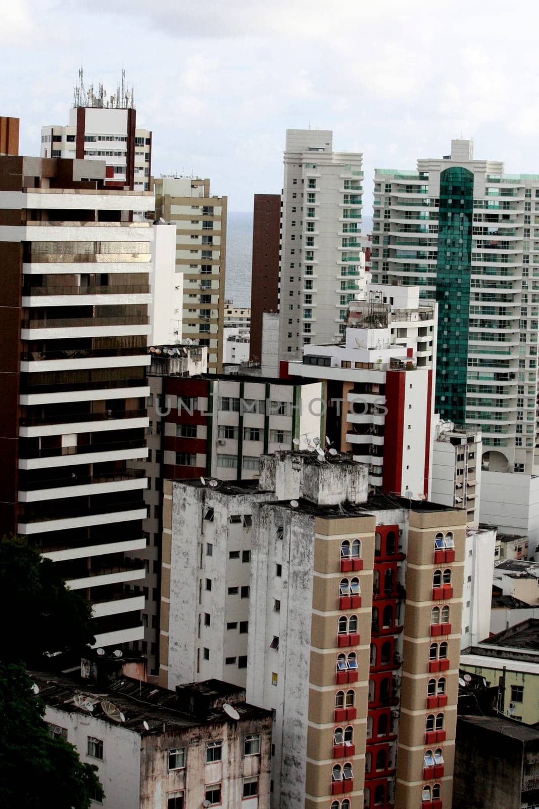 salvador, bahia / brazil - february 21, 2017: View of residential buildings in the Campo Grande neighborhood in the city of Salvador.