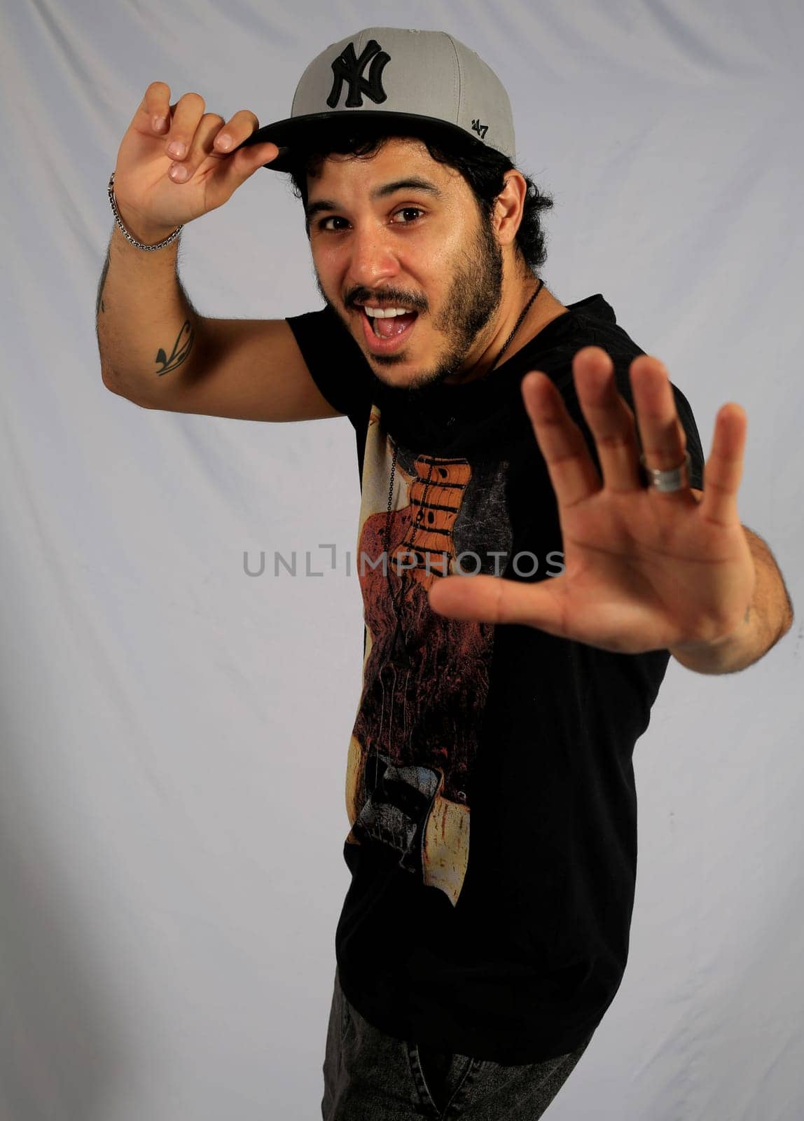 salvador, bahia / brazil - january 19, 2016: Fabricio Cardoso Kraychete, better known as Tom Kray or Tomate. is a singer and songwriter from the city of Salvador.