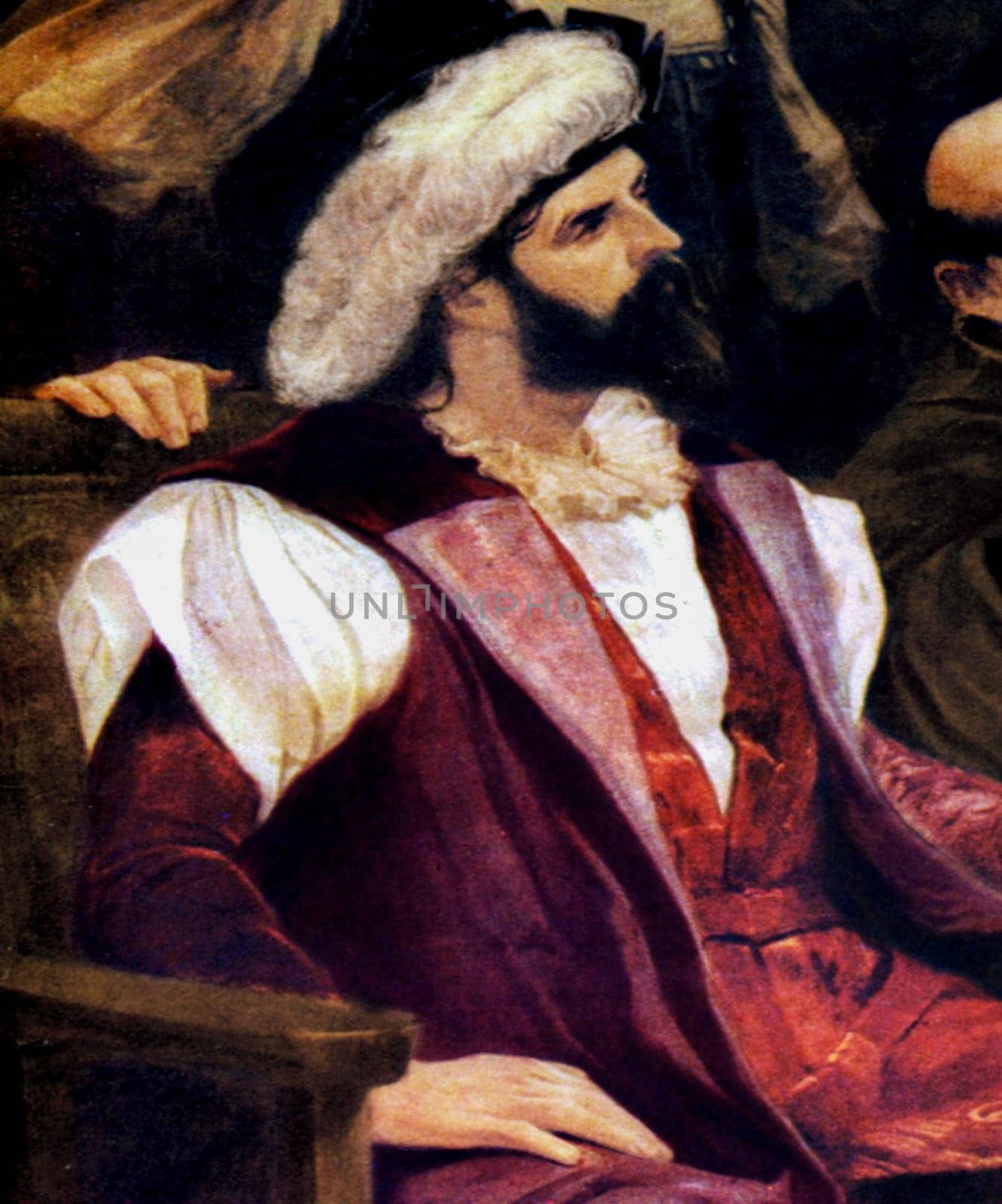 Pedro Alvares Cabral, discovered of Brazil in 1500. Painted by Francisco Aurelio de Figueiredo e Melo. Rep. at Exploradores Visitors Centre, Trujillo, Spain