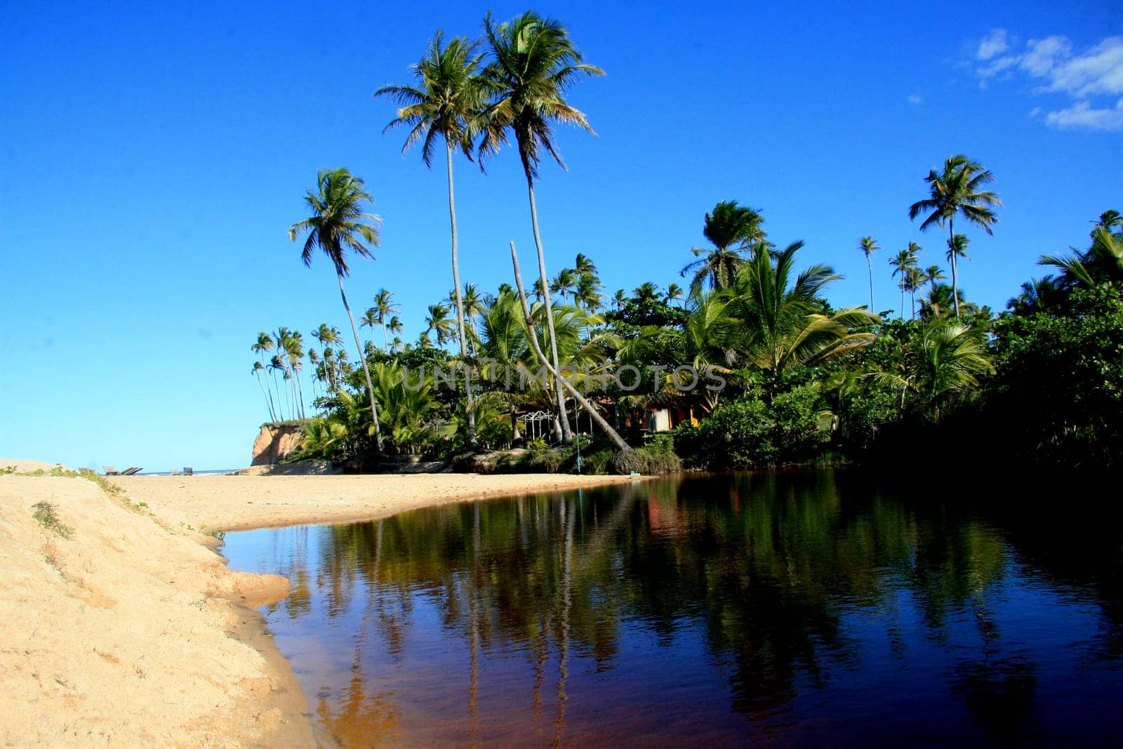 prado, bahia / brazil - julu 18, 2008: view of the beach in the Corumbau region in the municipality of Prado.