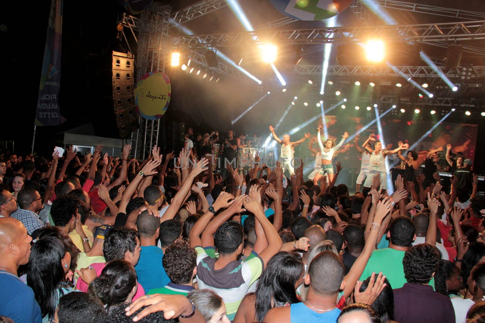 salvador, bahia / brazil - december 12, 2012: Claudia Leitte, singer is seen during a performance in the city of Salvador.