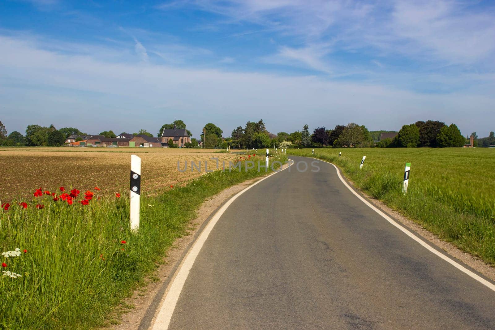German countryside landscape, Lower Rhine Region