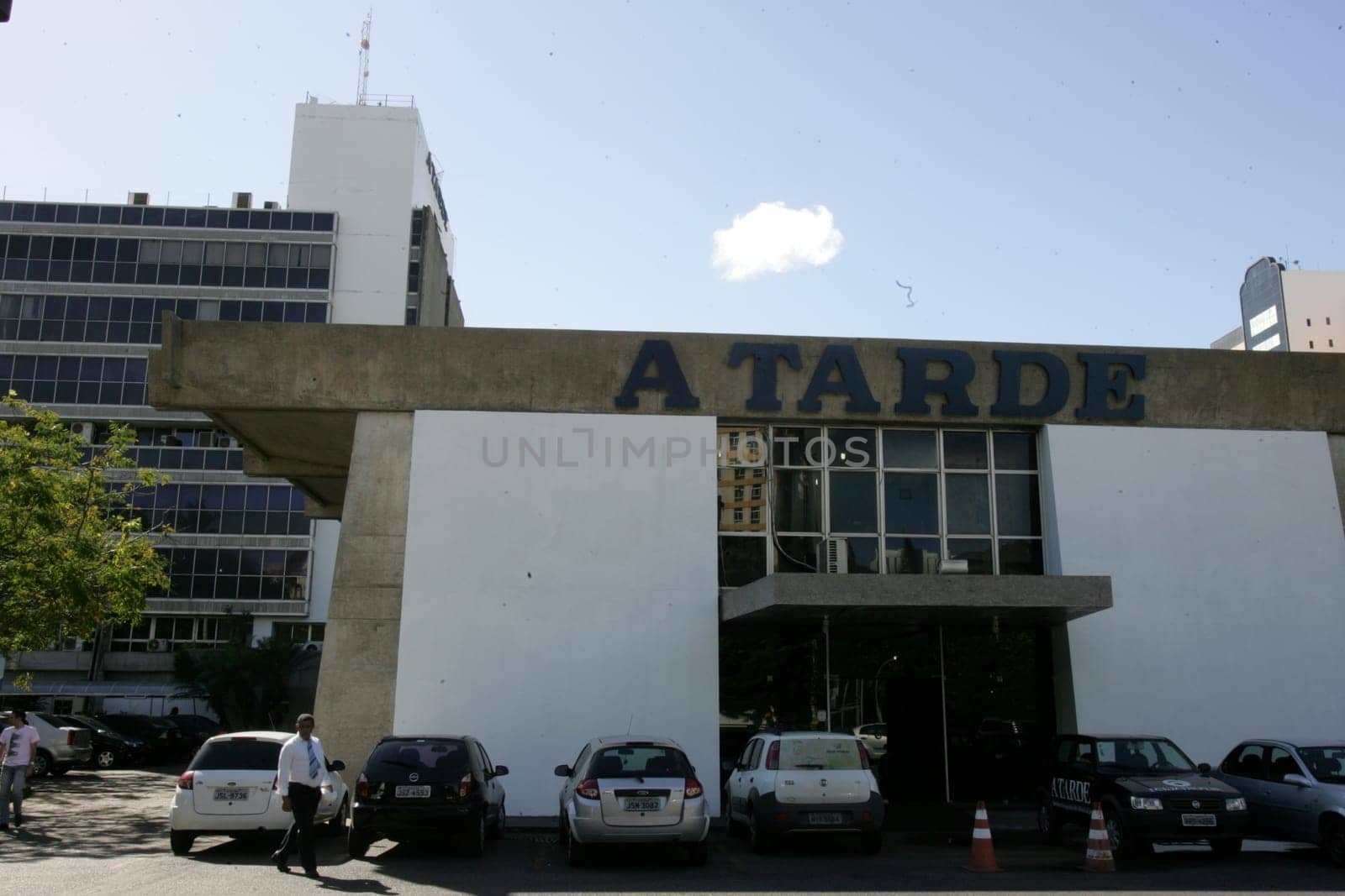 salvador, bahia / brazil - october 4, 2012: facade of the newspaper A Tarde in the city of Salvador.