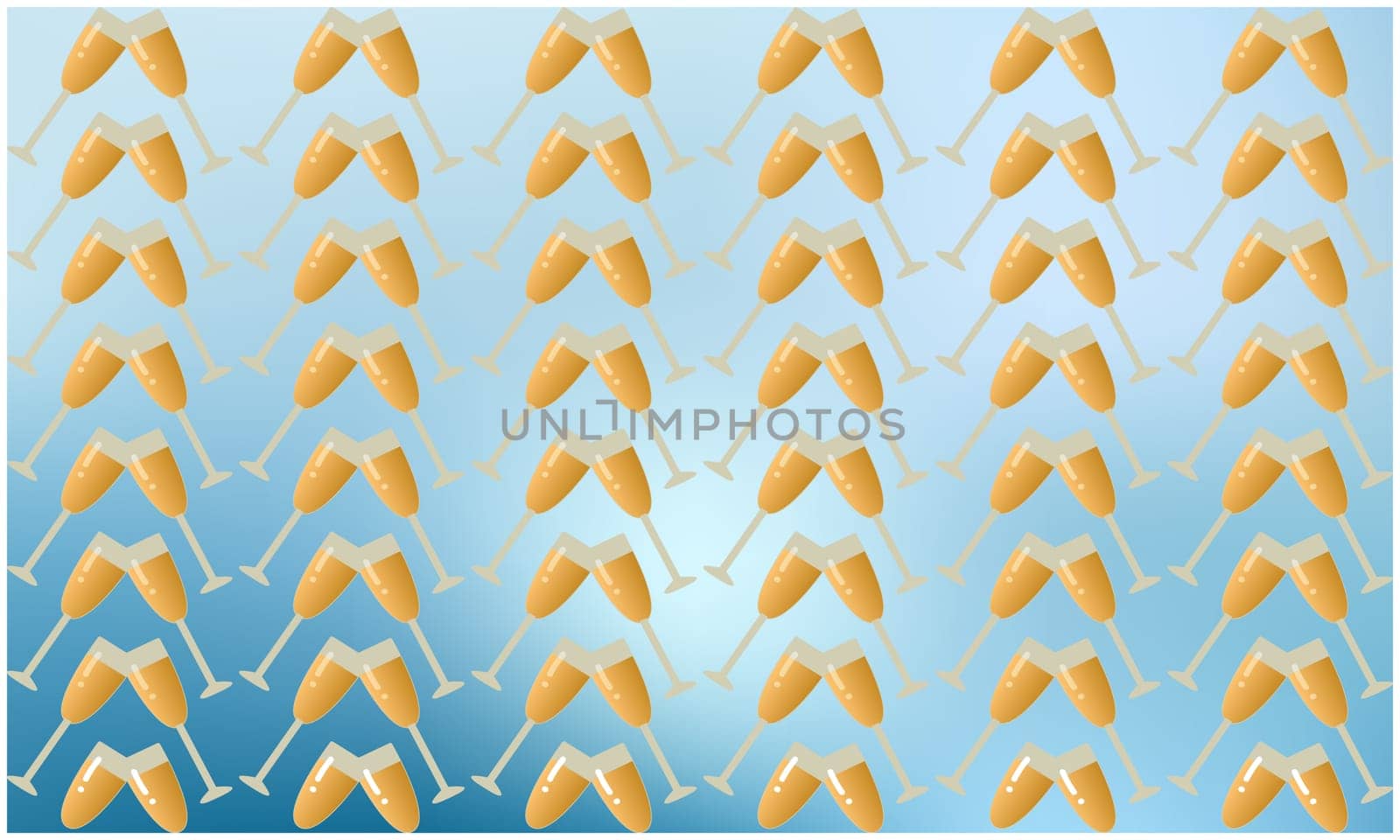 digital textile design on wine glasses art on abstract background