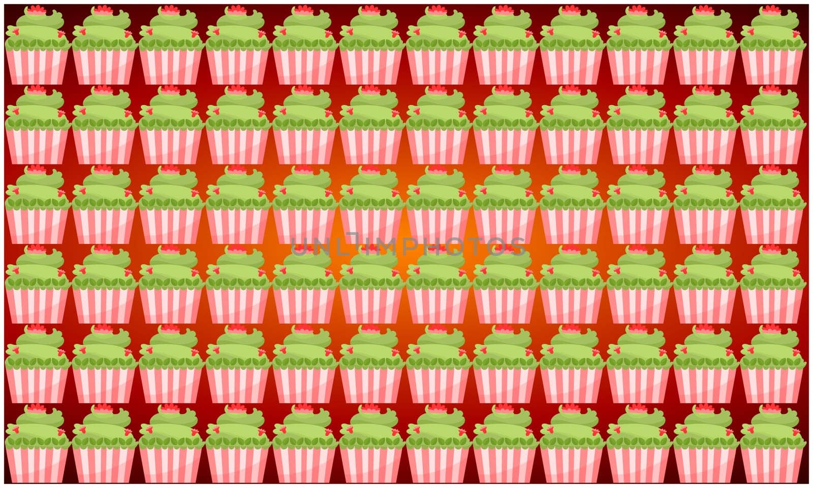 digital textile design of ice cream art on abstract background