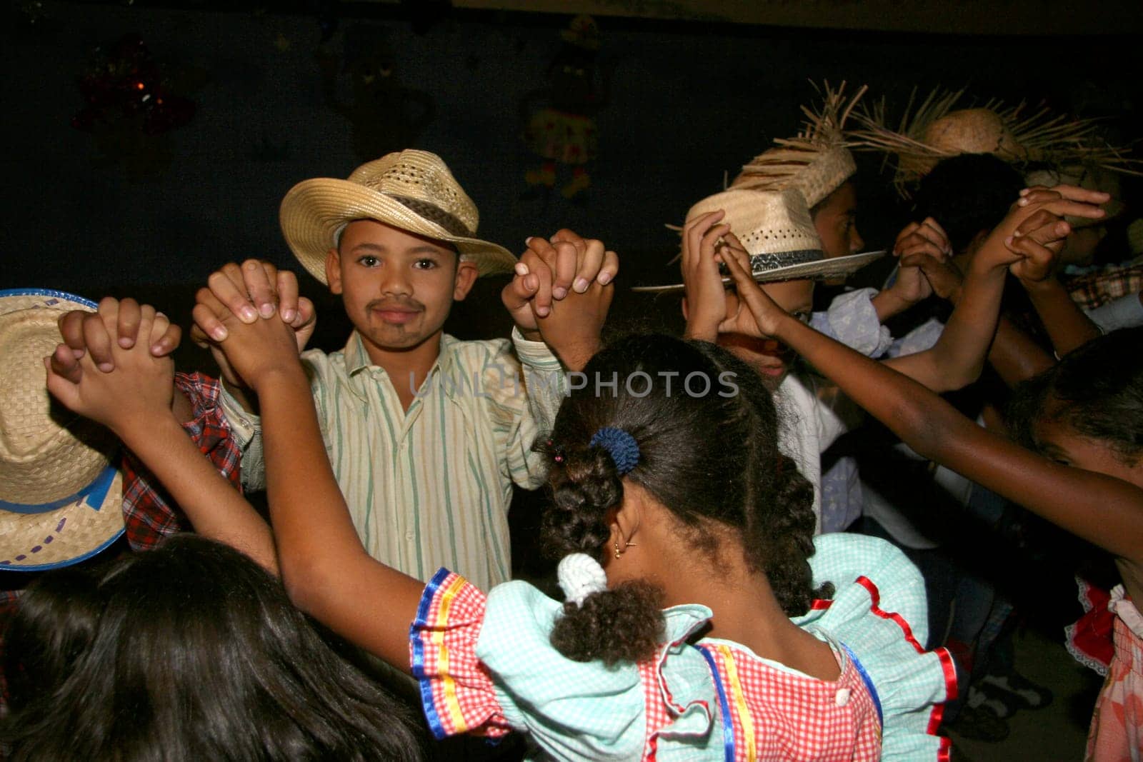 eunapolis, bahia / brazil - june 18, 2013: Eunapolis city public school students celebrate the festivities of Sao Joao, dancing gang.