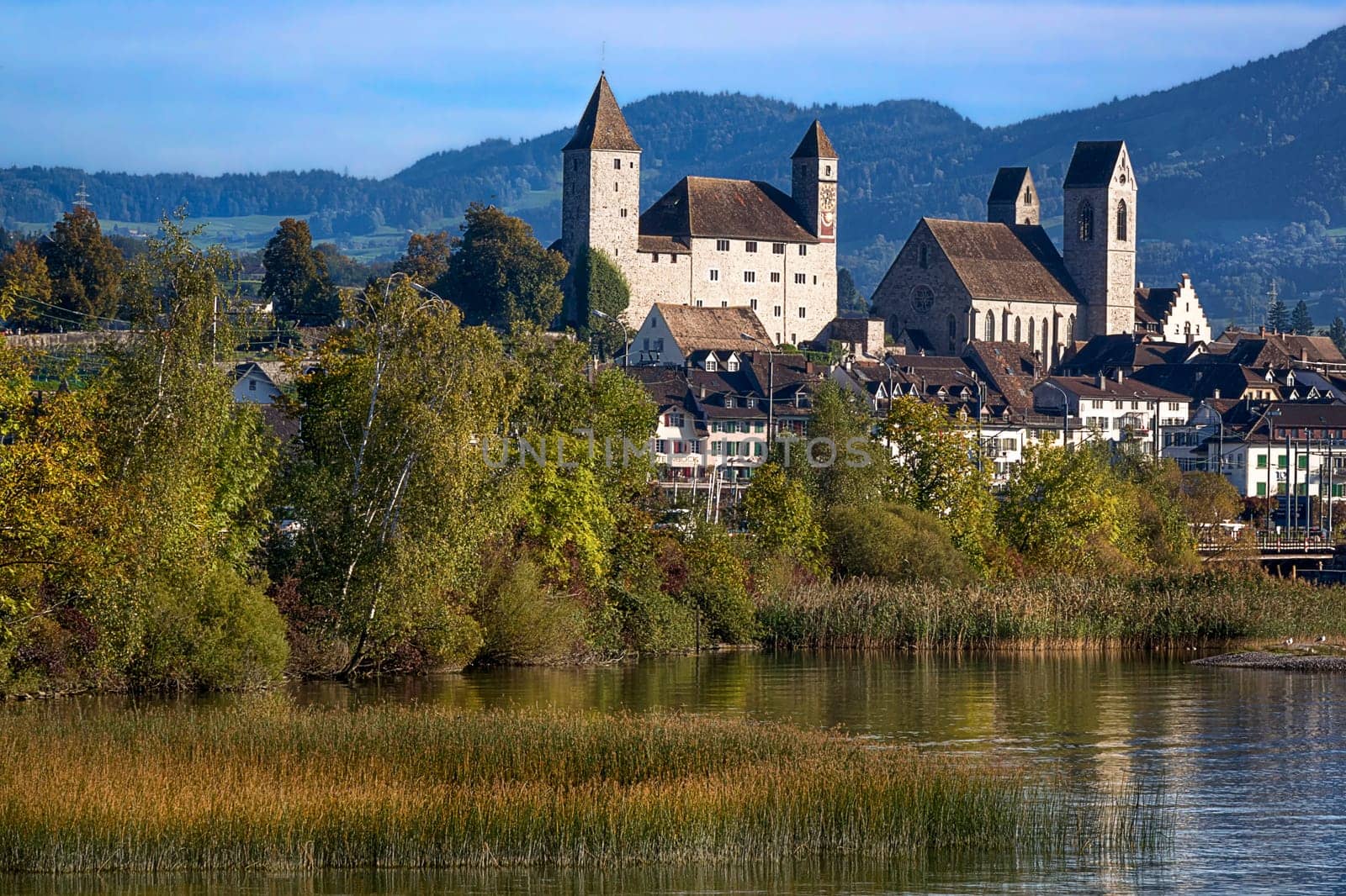 Rapperswil landmark on lake Zurich